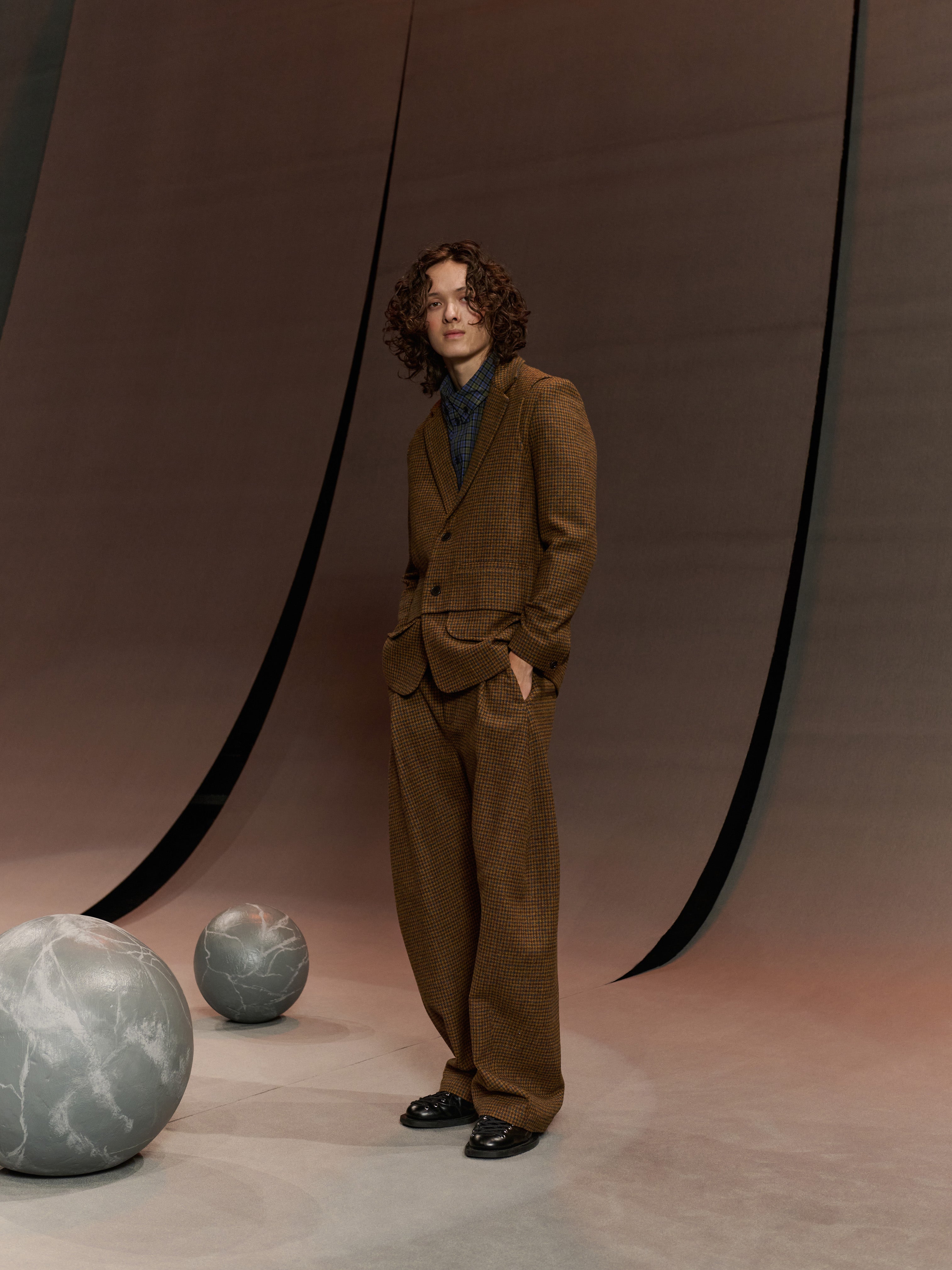 Ants Blazer in Pied De Poule from Henrik Vibskov