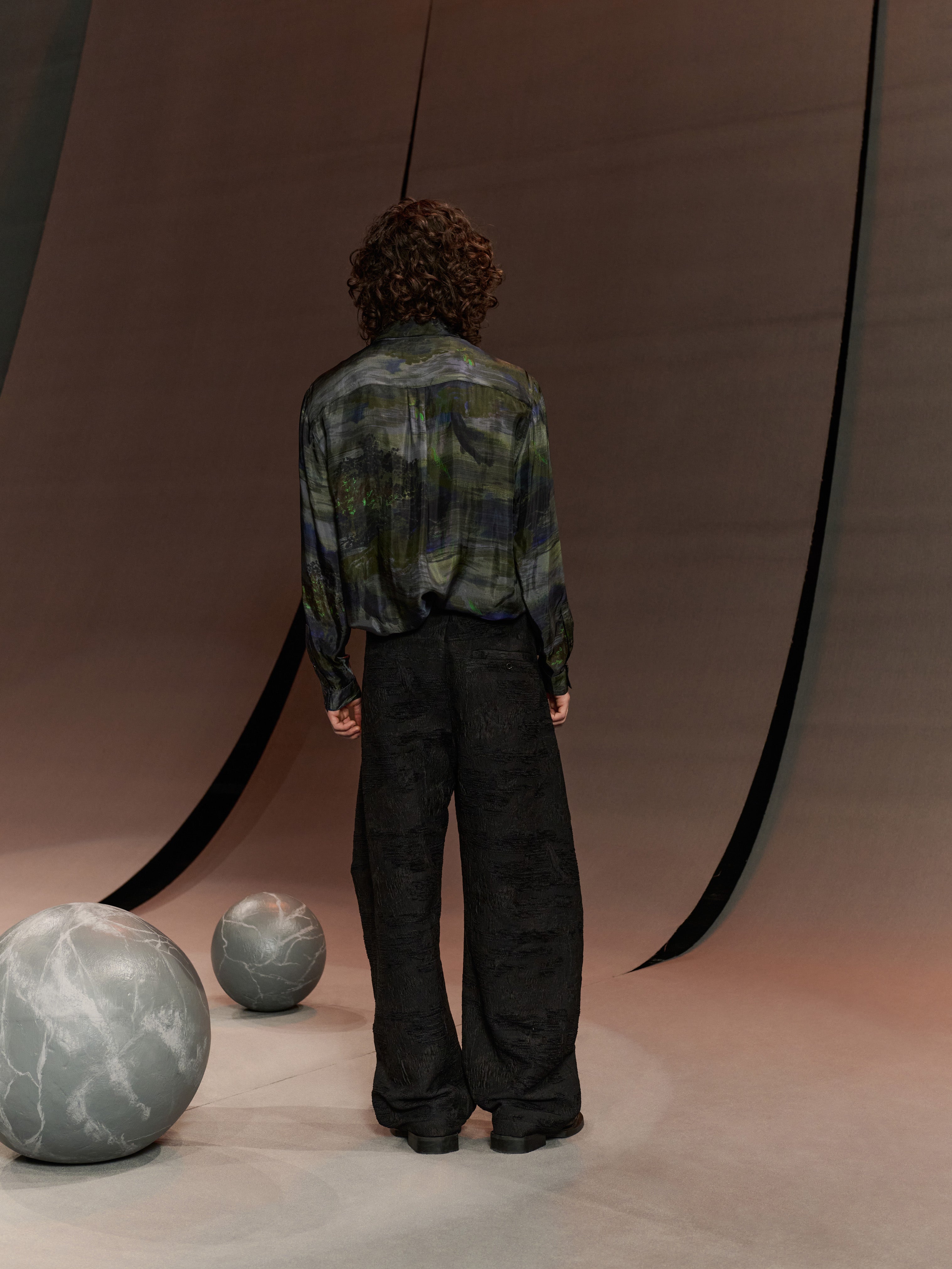 Block Shirt in Fishes Light from Henrik Vibskov