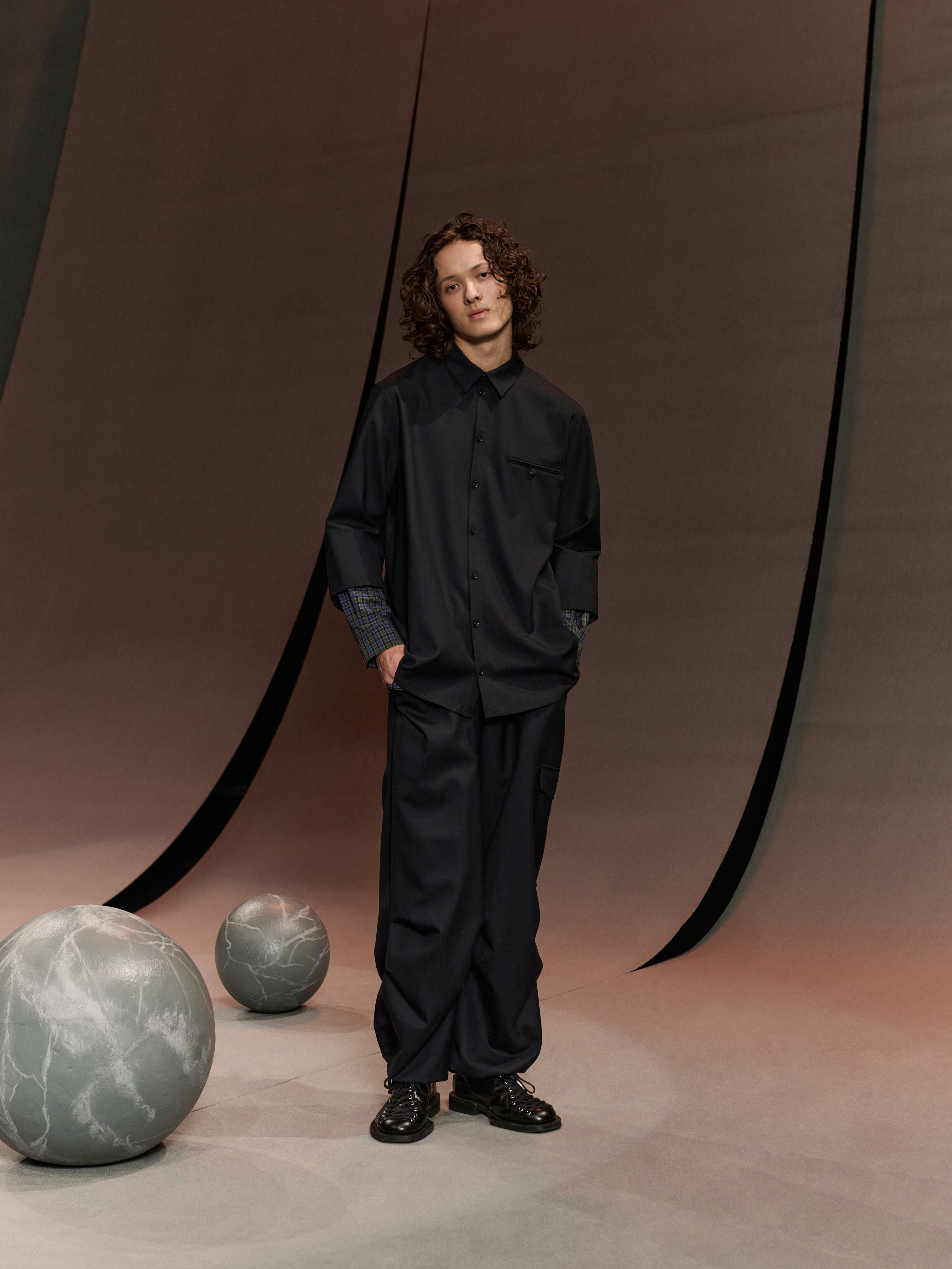 Blou Shirt in Tropical Navy from Henrik Vibskov