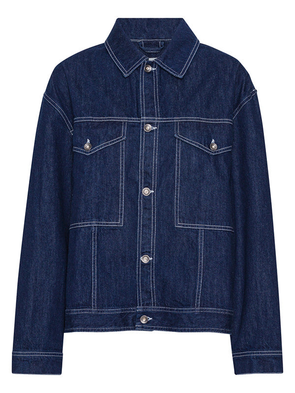 Cosmos Denim Jacket in Navy Denim from Henrik Vibskov