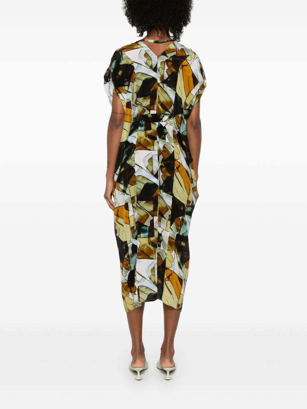 Henrik Vibskov - Cut Silk Kaftan in Beige Analogue Gloves