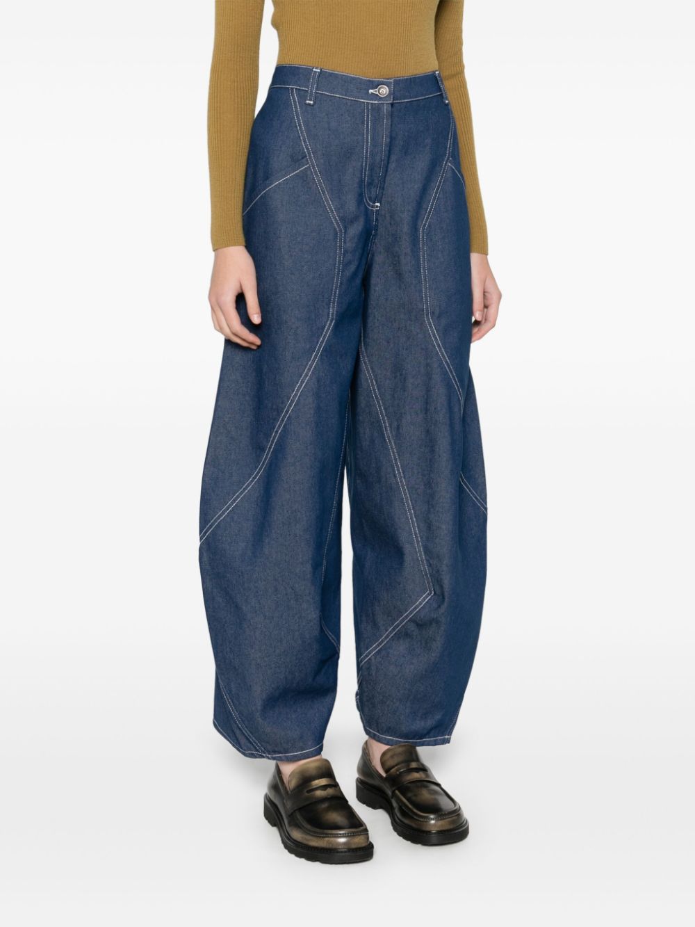 Digi Denim Pants in Raw Blue from Henrik Vibskov