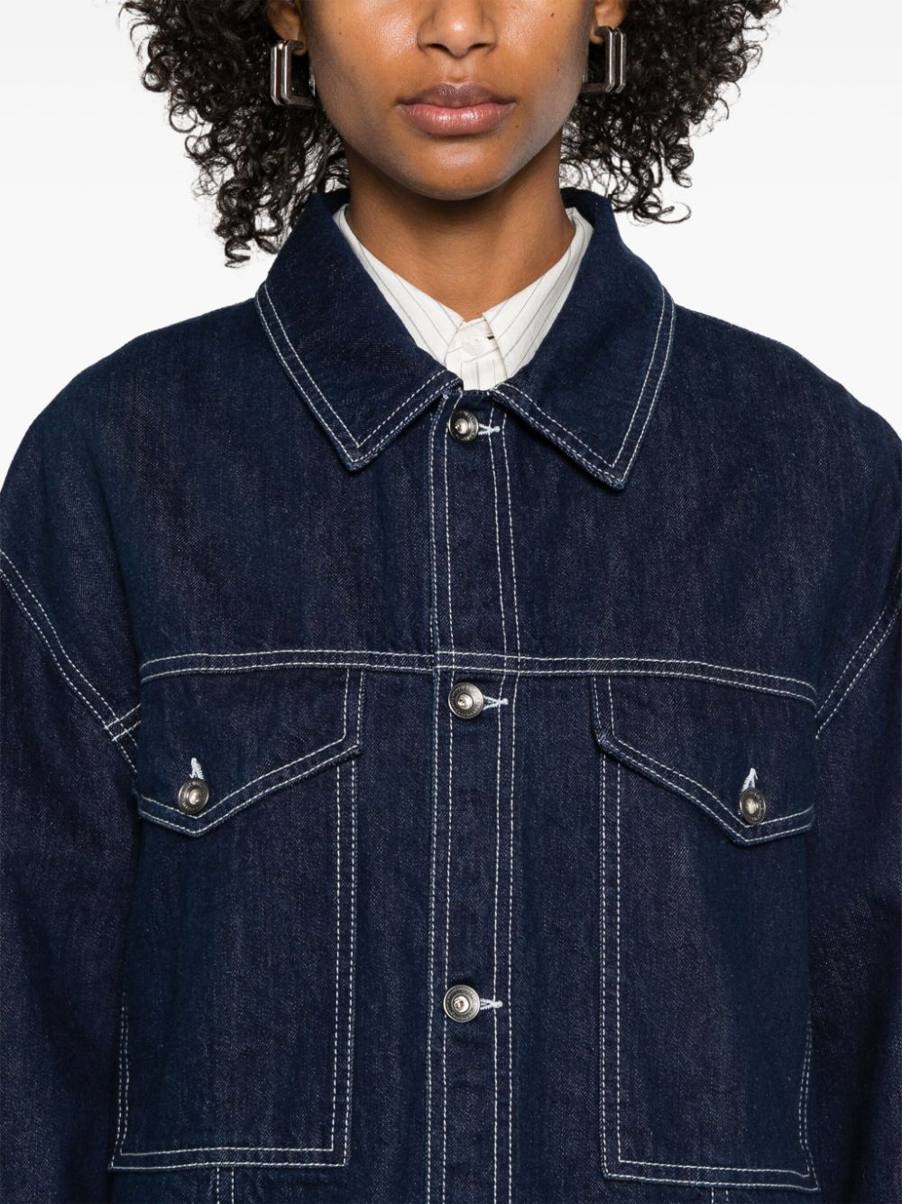 Henrik Vibskov - Dusk Denim Jacket in Navy Denim