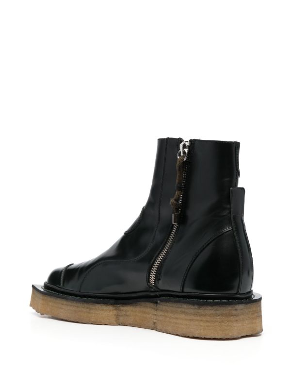 Henrik Vibskov boots - Enzo Driver Boot green brush off