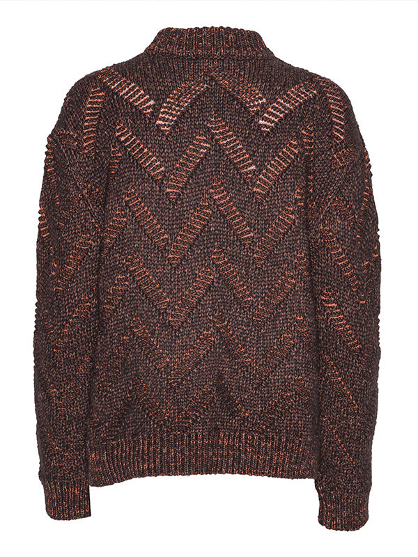 Flat Knitted Sweater in Flat Brown from Henrik Vibskov