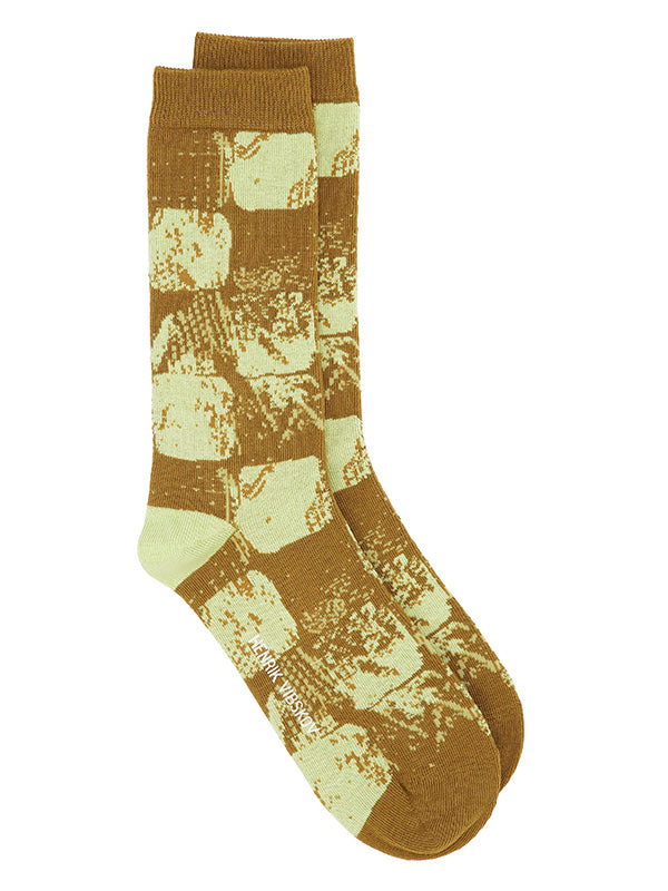 Footstep Socks in Footstep Brown from Henrik Vibskov