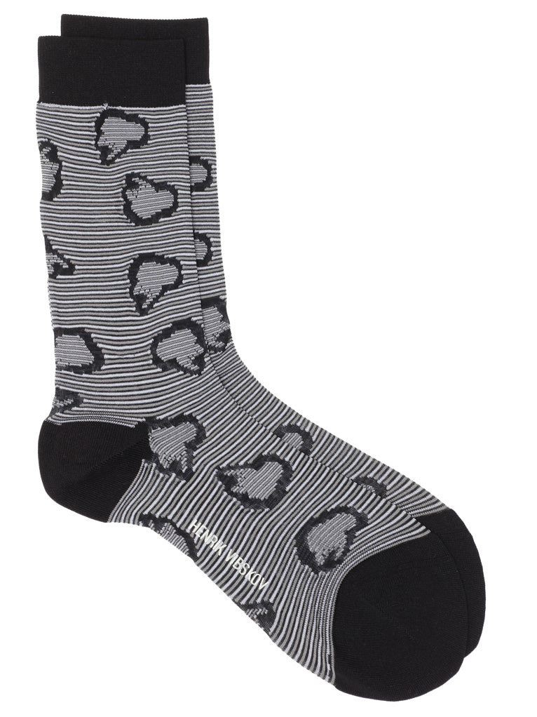 Hand Jelly Transparent Socks Femme in Black White Jelly from Henrik Vibskov