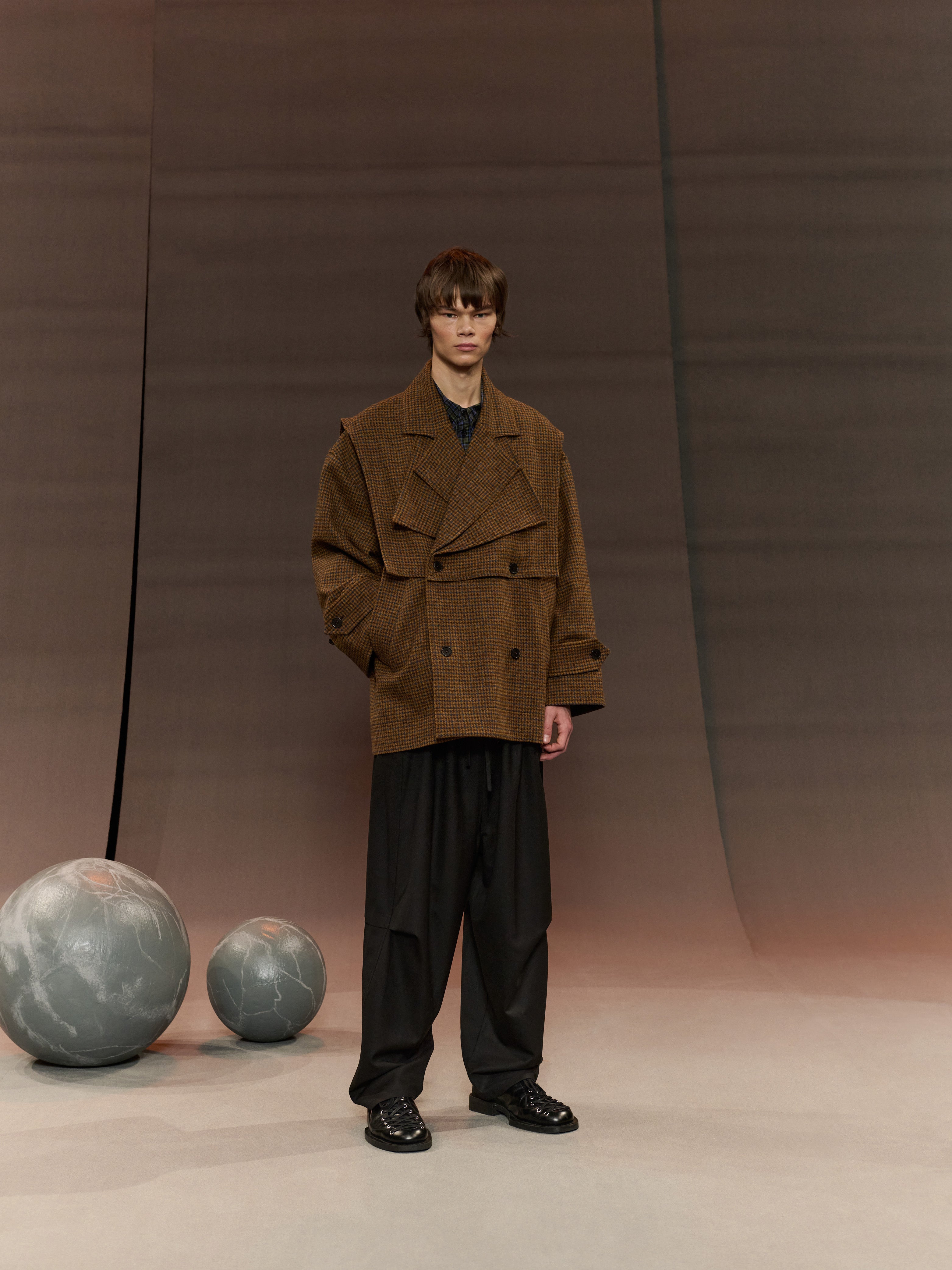 Hands Down Jacket in Pied De Poule from Henrik Vibskov