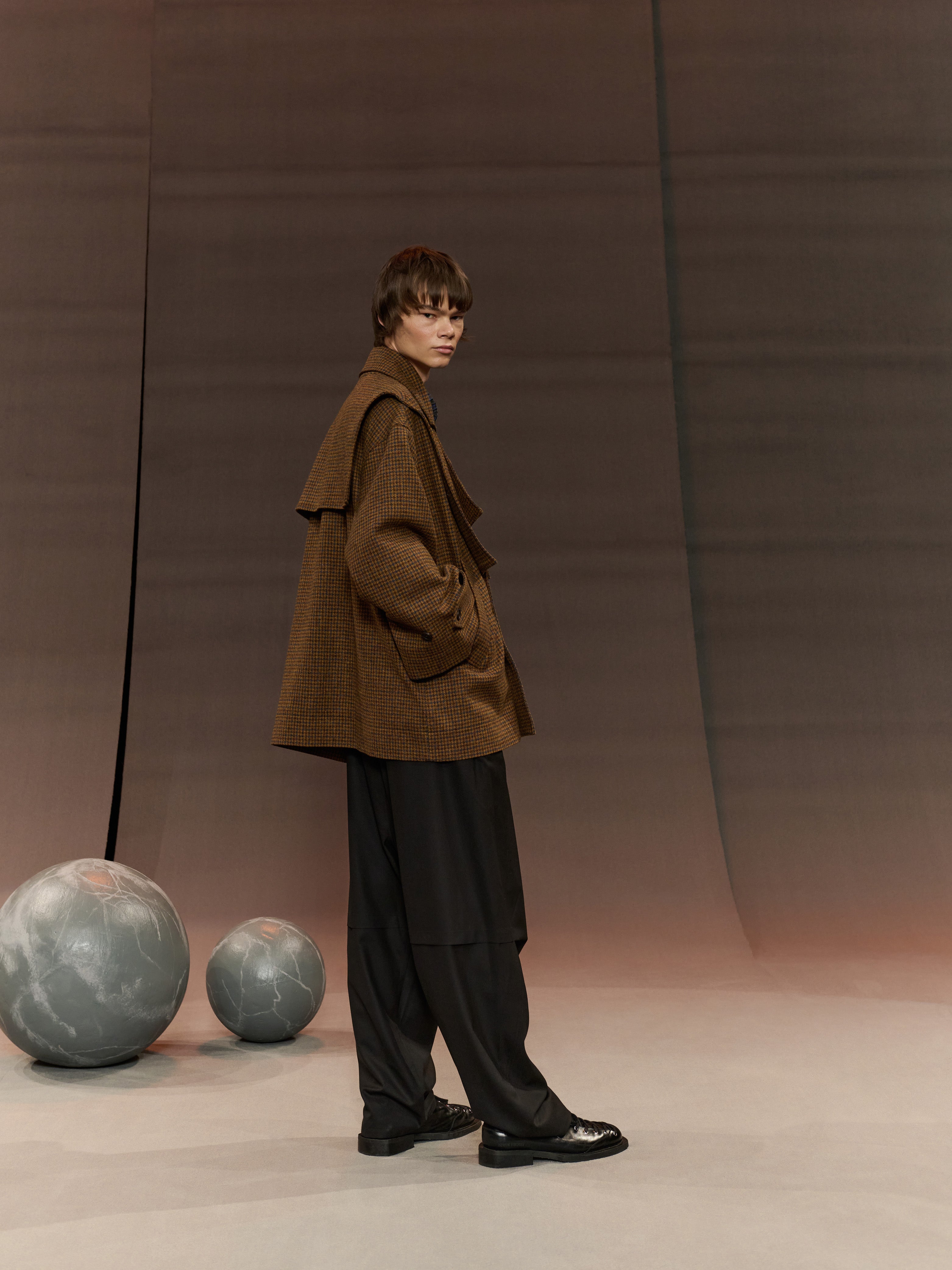 Hands Down Jacket in Pied De Poule from Henrik Vibskov