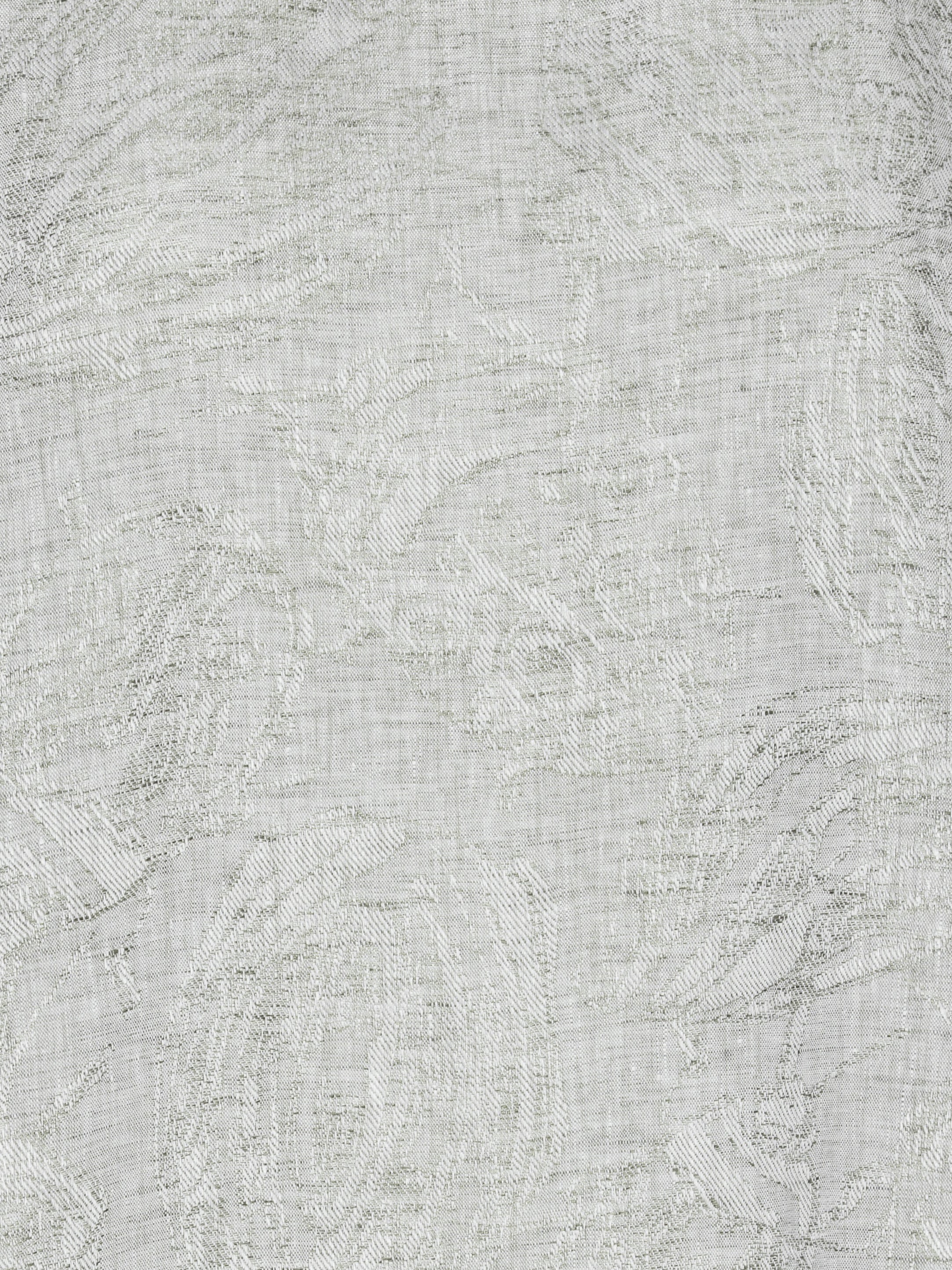 Close-up of subtle texture and round neck detail on the Helmet Top in Bike Helmets grey top – Henrik Vibskov Spring/Summer 2026 Key Collection