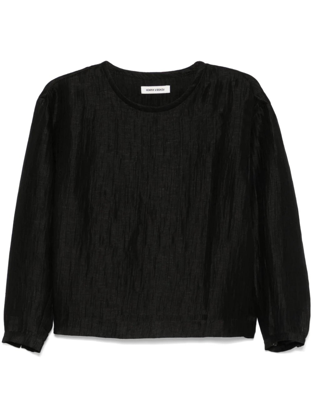 Henrik Vibskov - Keyhole Silk Blouse in Black