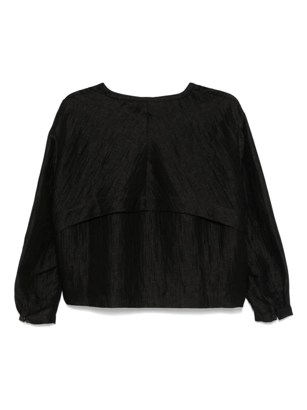 Henrik Vibskov - Keyhole Silk Blouse in Black