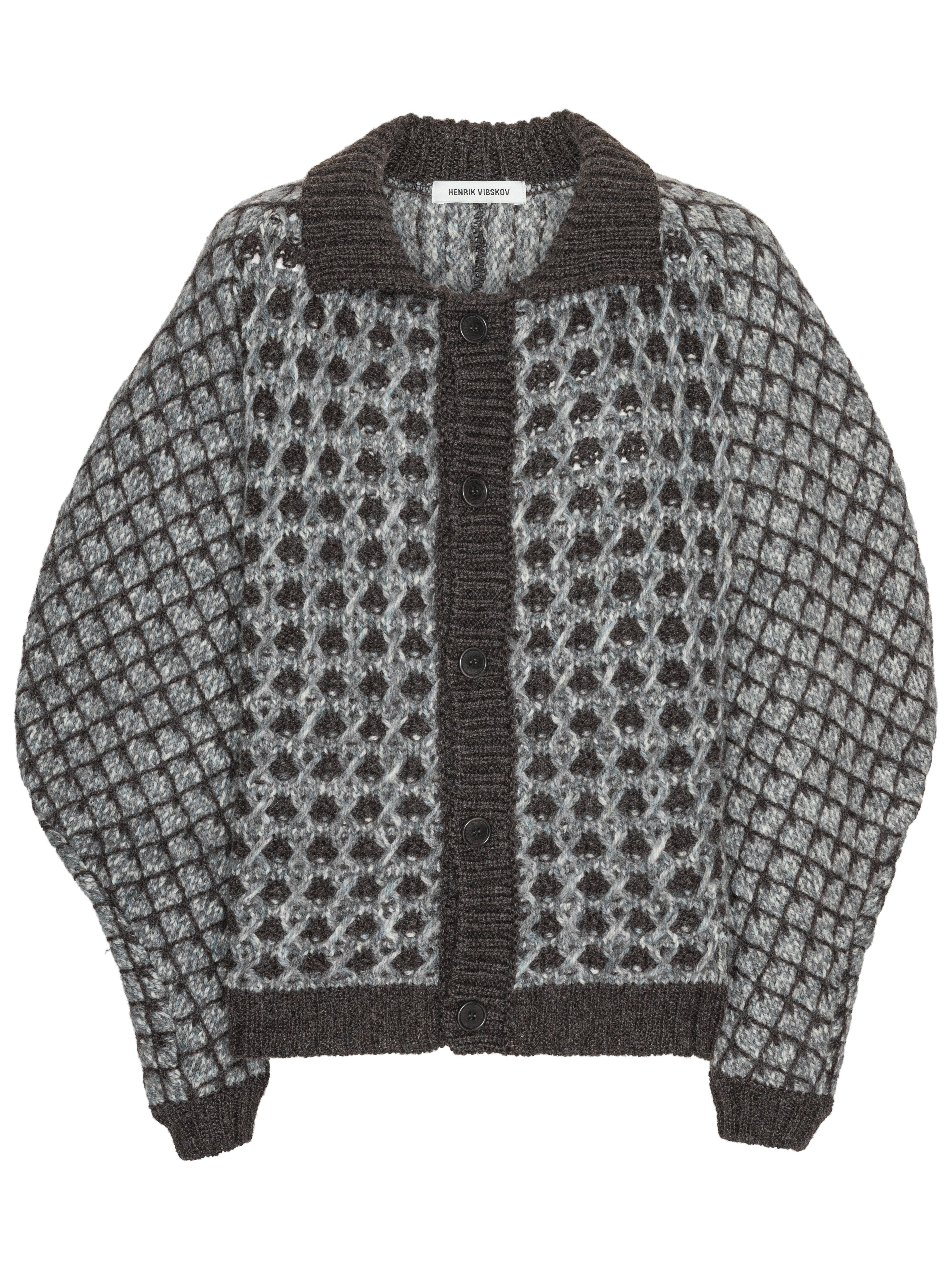 Kimchi Cardigan in Brown Party from Henrik Vibskov