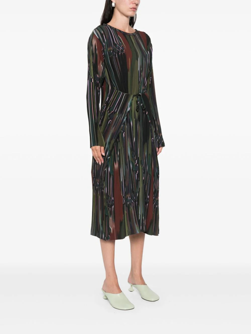 Henrik Vibskov - Knight plisse dress in dark tetris drips