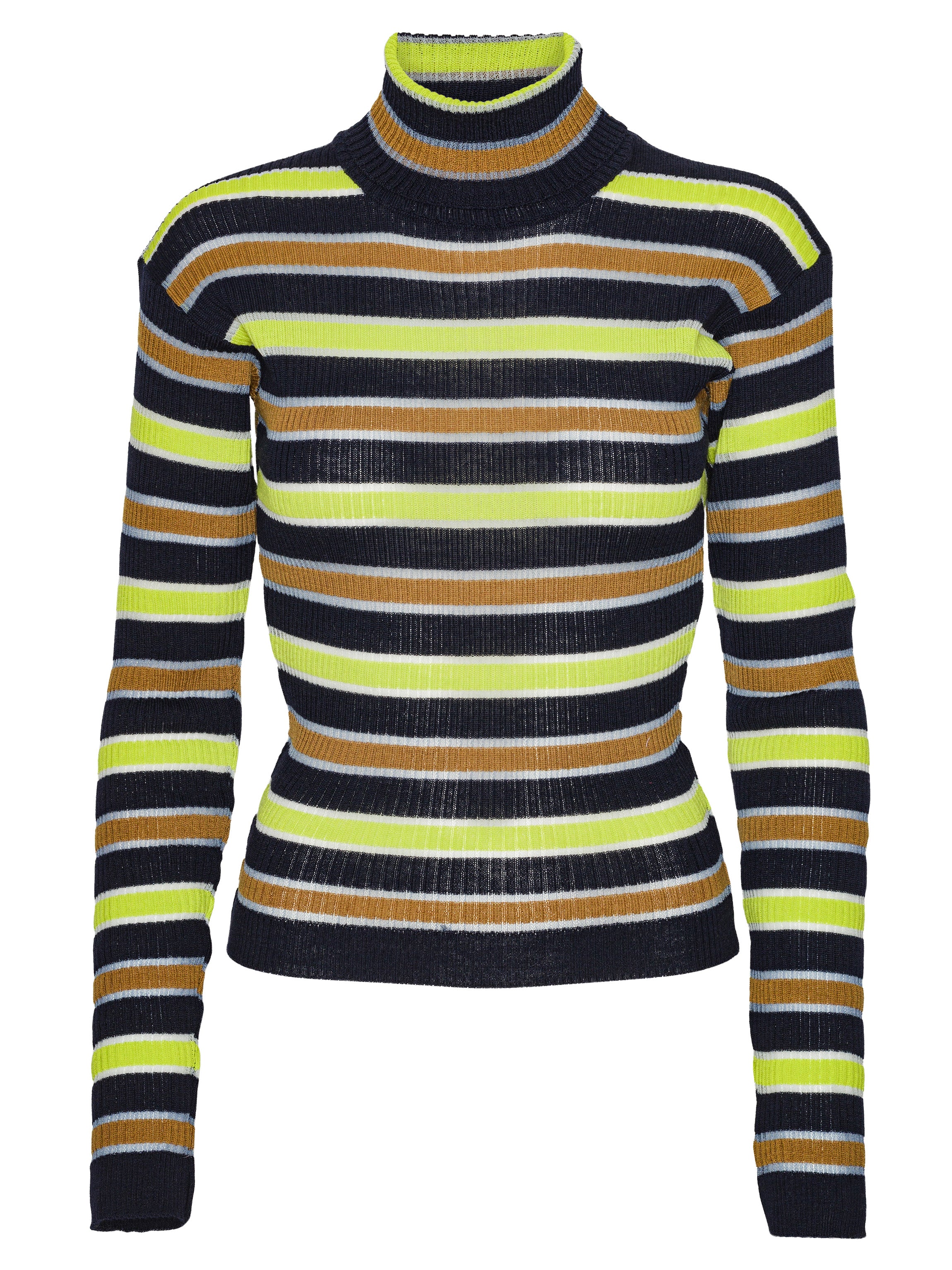 Line Turtleneck - Navy Stripes-[-Henrik Vibskov-1