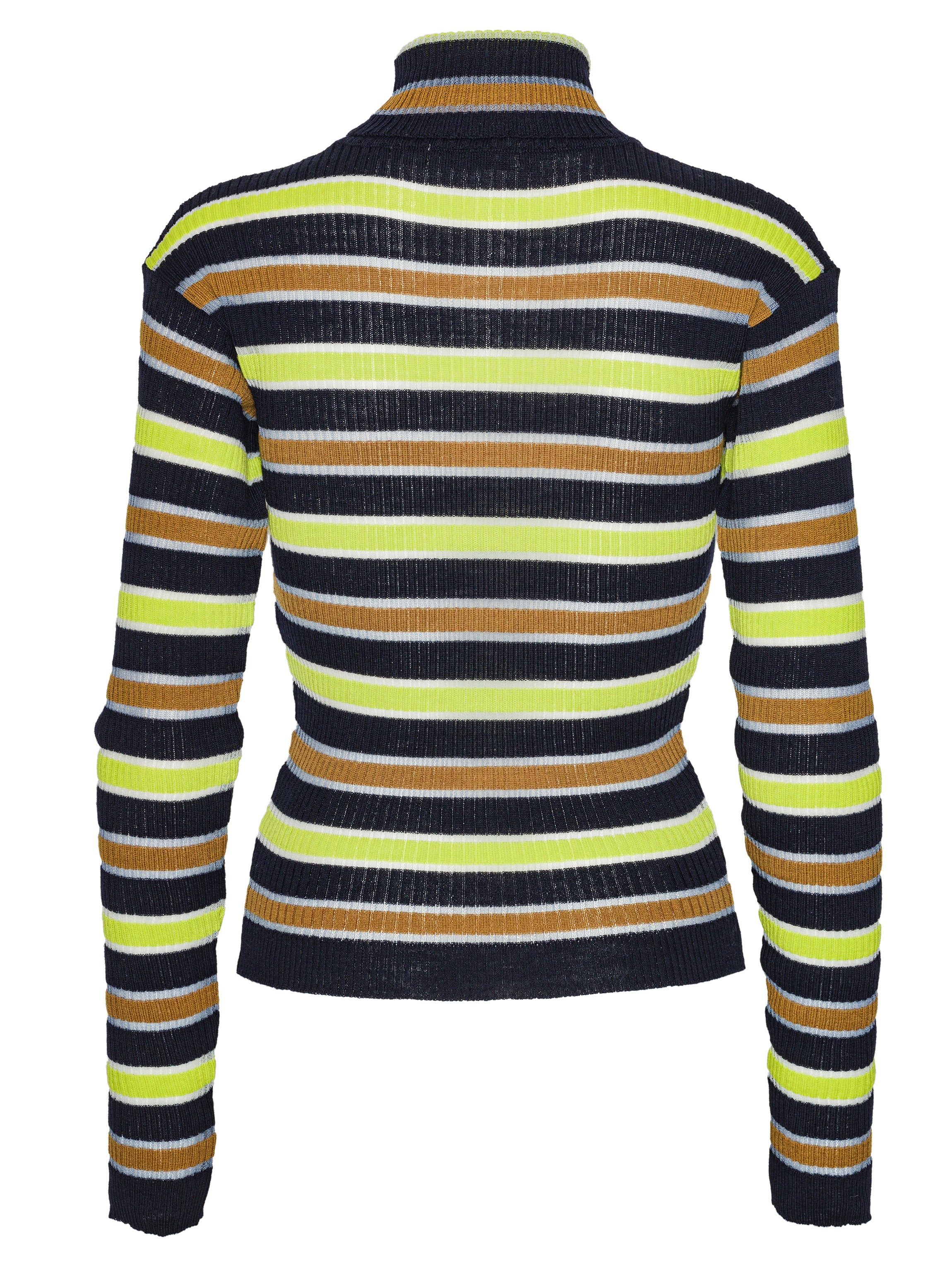 Line Turtleneck - Navy Stripes-[-Henrik Vibskov-2