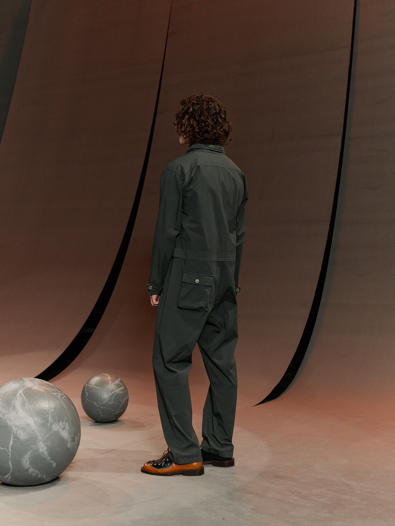 Middle Jumpsuit in Dark Petrol from Henrik Vibskov
