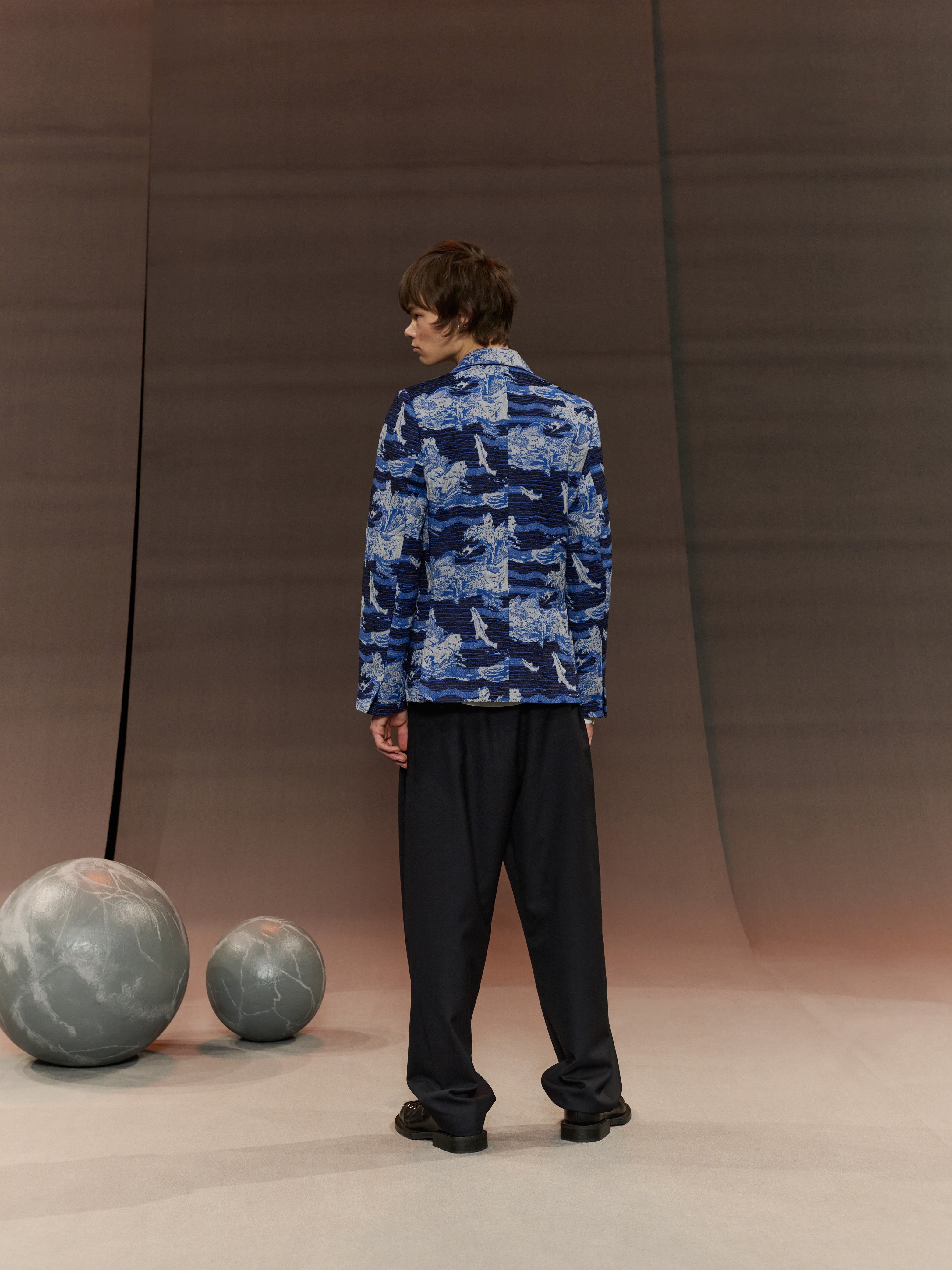 Motif Blazer in Fishes Blue from Henrik Vibskov