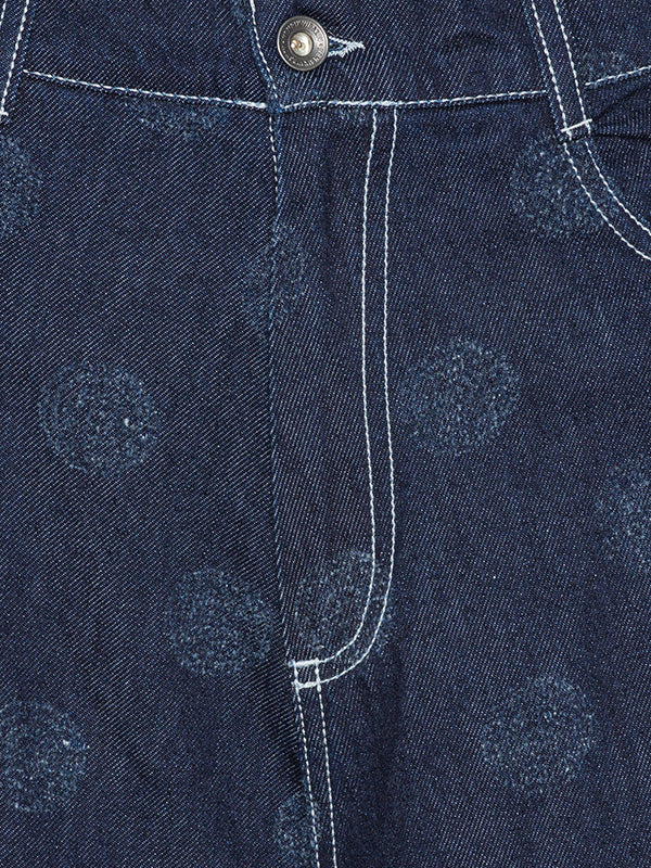 Post Denim Pants in Needle Punch Dots from Henrik Vibskov