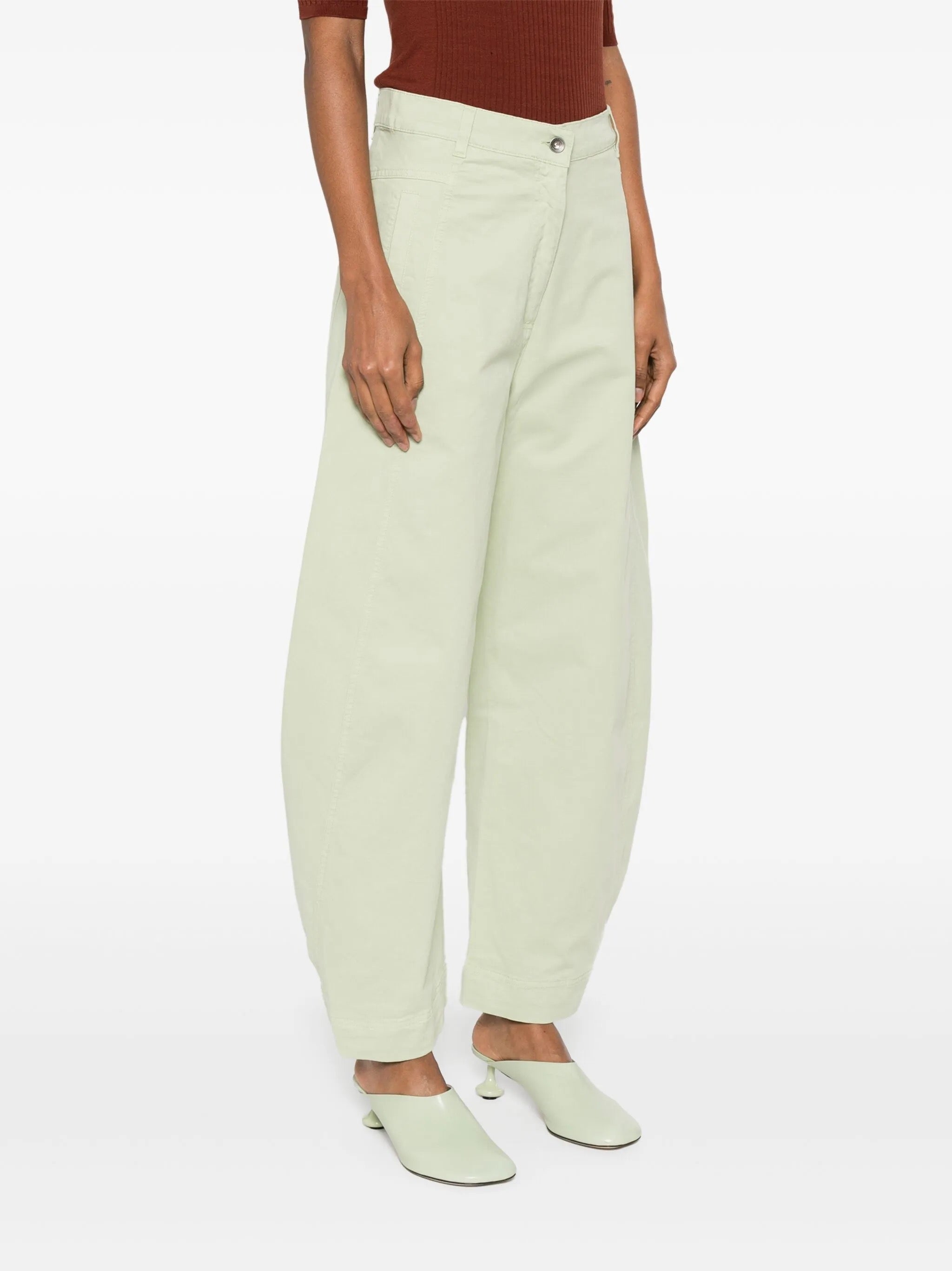 Post Denim Pants in Pale Green from Henrik Vibskov