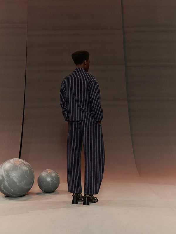 Shady Suit Jacket in Pinstripe from Henrik Vibskov