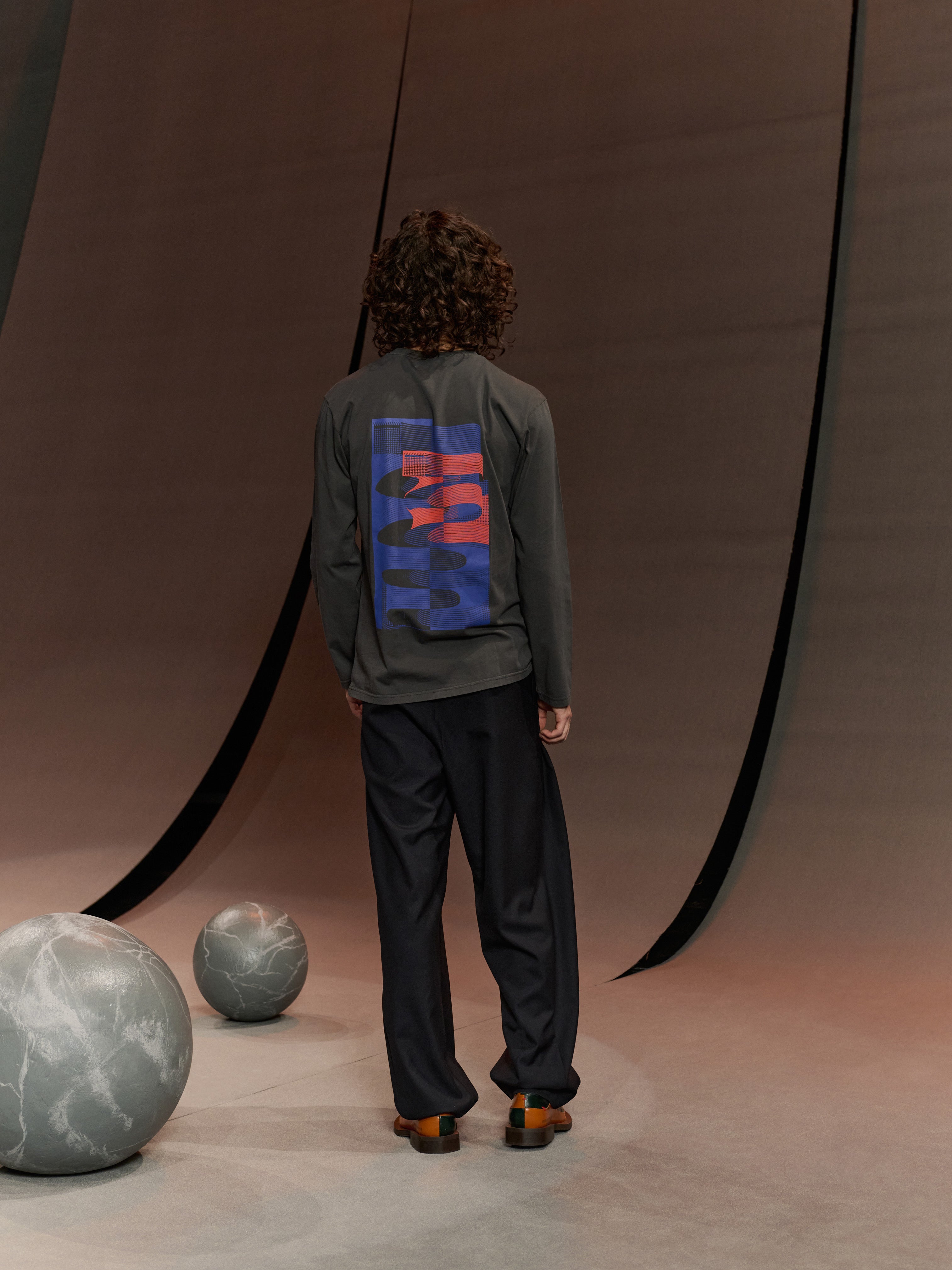 Slopes Longsleeve in Dark Shadow from Henrik Vibskov