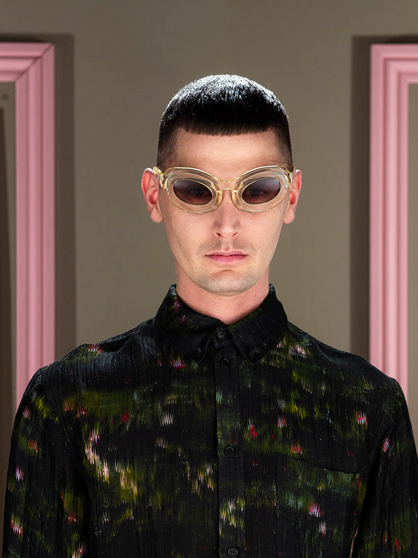 Henrik Vibskov - Tyler Sunglasses in Transparent Yellow Brown