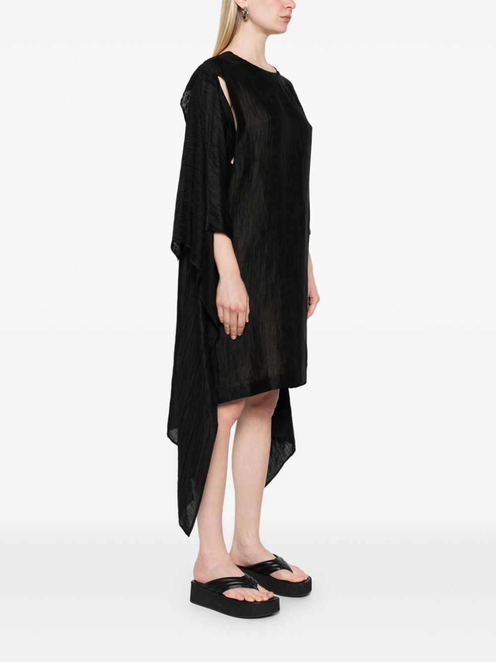 Uncut Silk Dress in Black from Henrik Vibskov