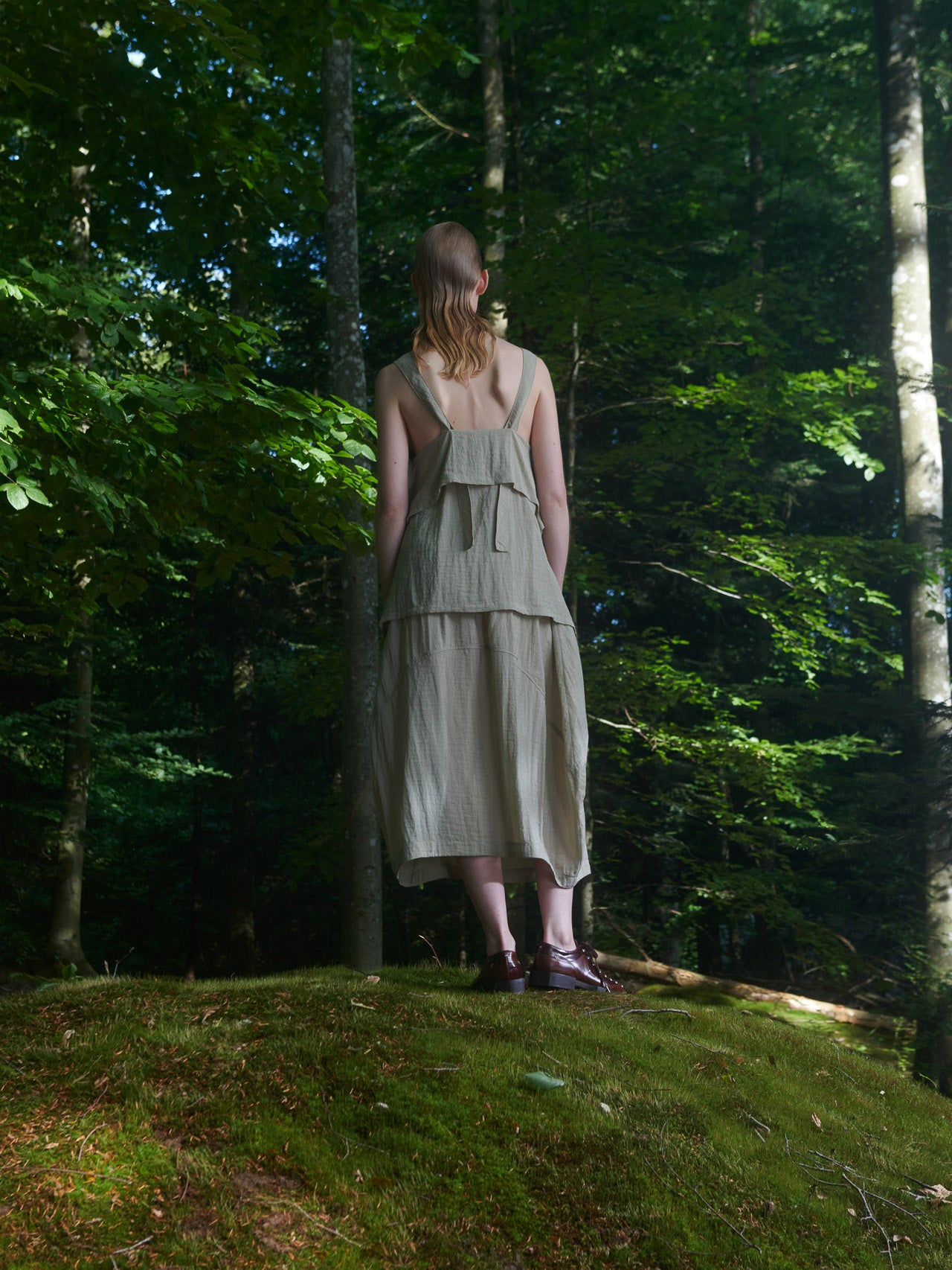 Uncut Top in Cold Beige from Henrik Vibskov