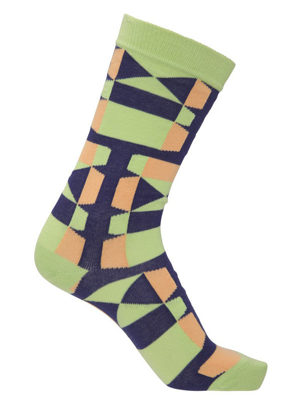 Henrik Vibskov - Unfolded socks homme in Green Sunset Fold - 1