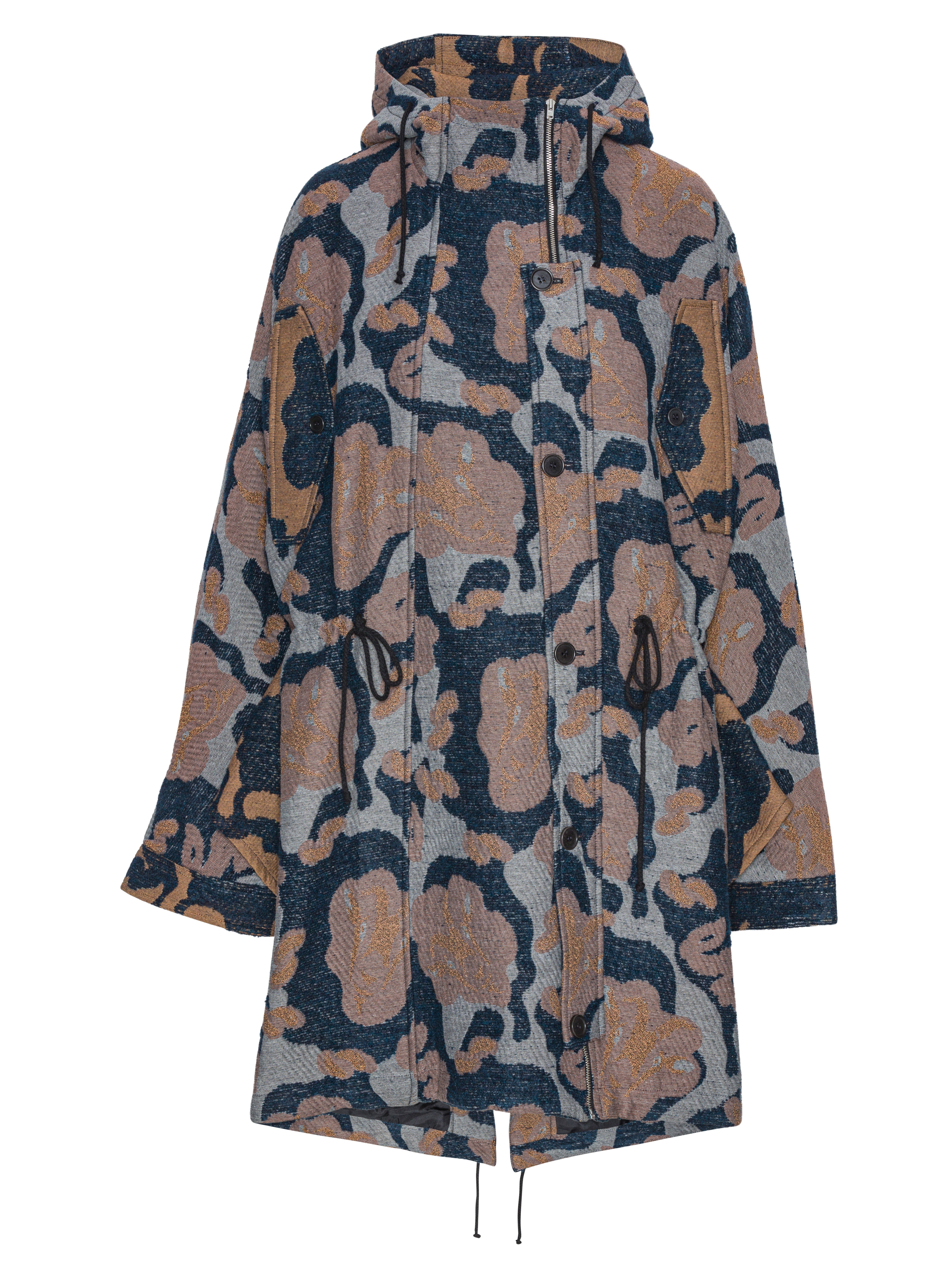 Wing Parka in Goat Navy from Henrik Vibskov