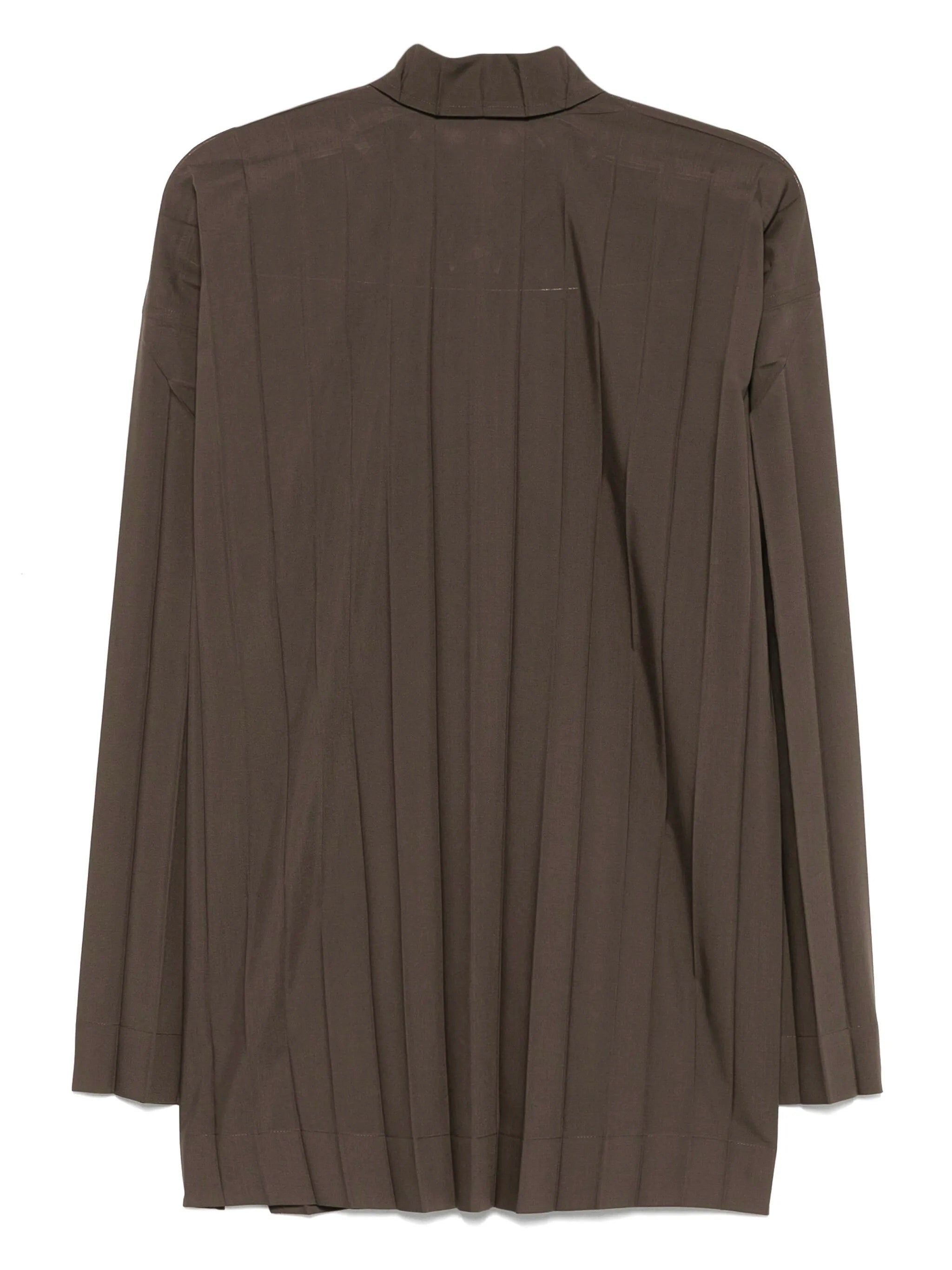 Long-Sleeve Edge Shirt in Charcoal from Homme Plissé Issey Miyake
