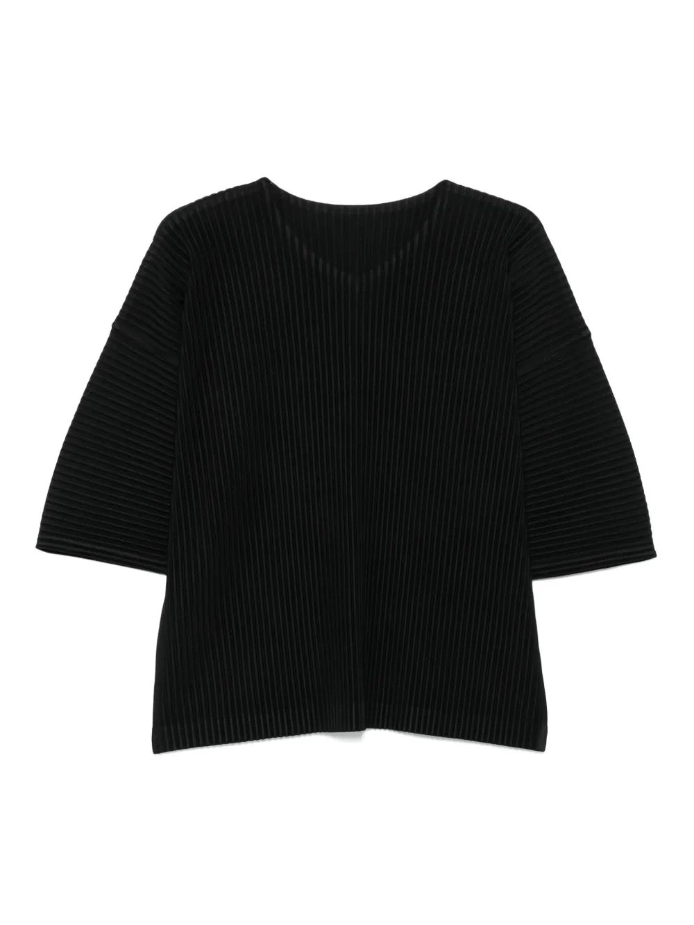 Pleated T-Shirt in Black from Homme Plissé Issey Miyake