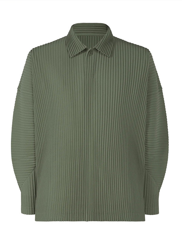 MC October Polo in Moss Green 
from Homme Plissé Issey Miyake