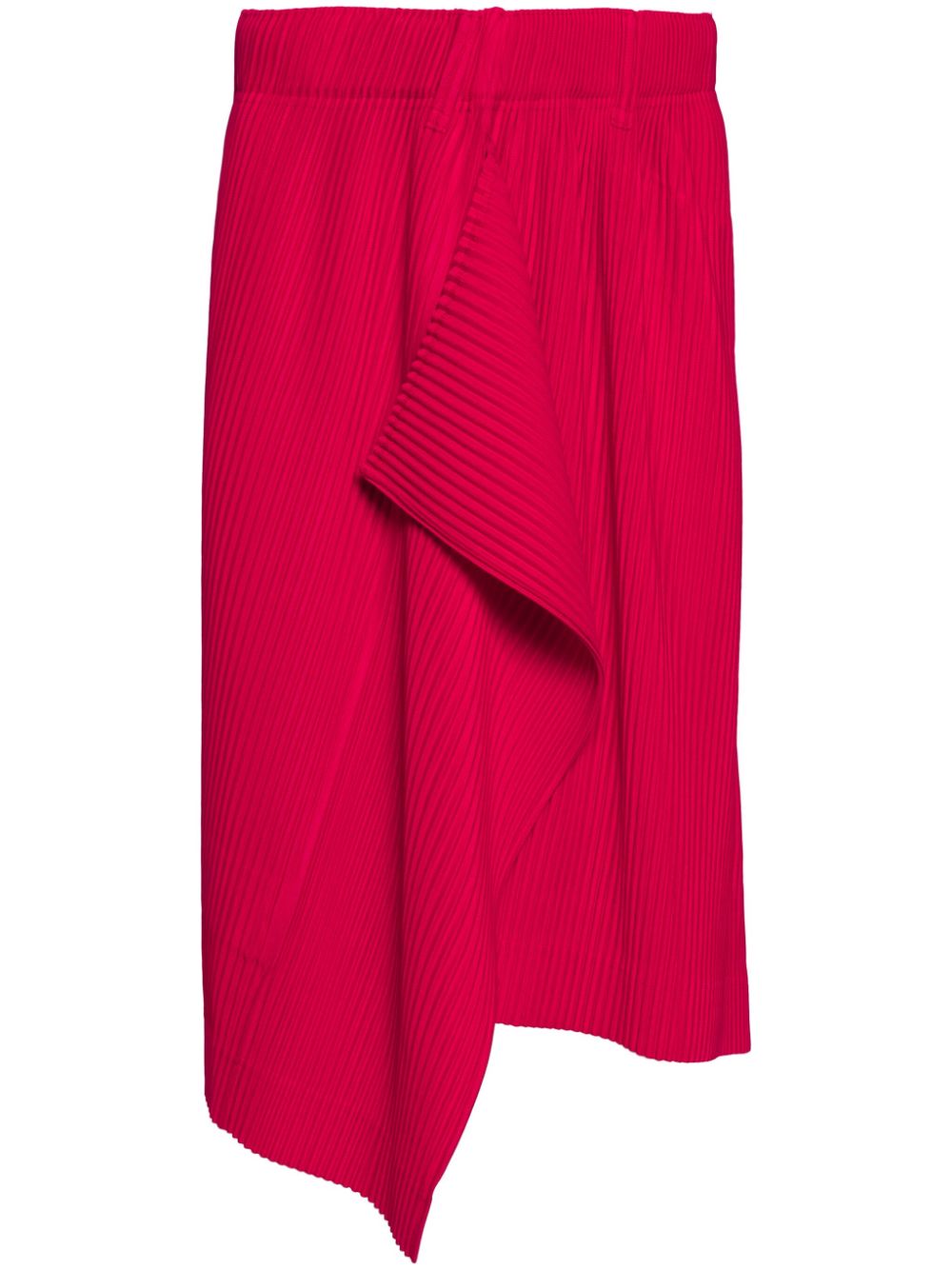 Issey Miyake Homme Plisse - Rectangle skirt in Cherry Red