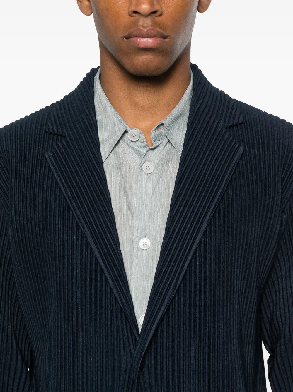 Tailored Pleats Jacket in Midnight Blue from Issey Miyake Homme Plisse