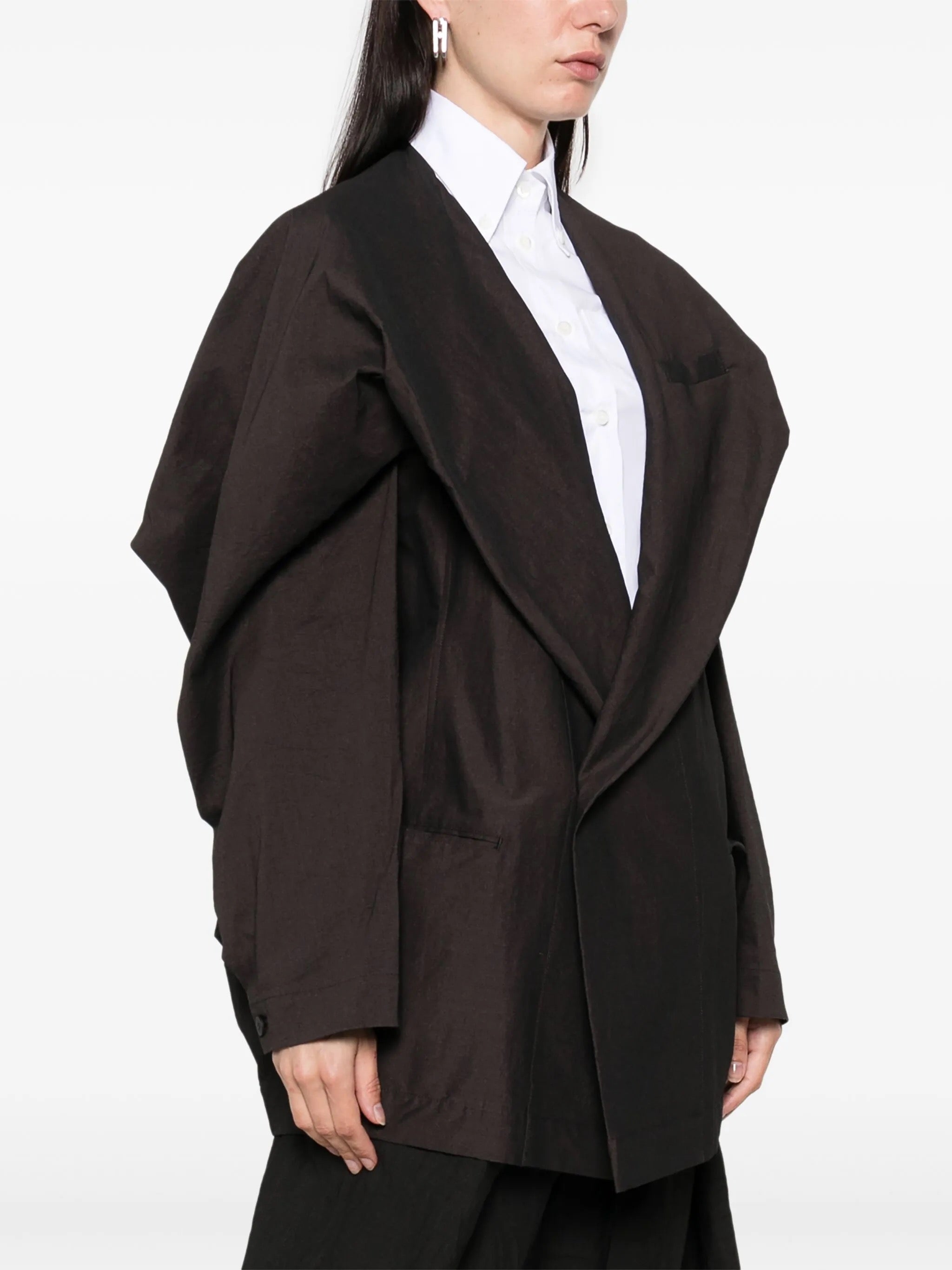 Ample Jacket - Nasu Brown-[-Issey Miyake Mainline-3