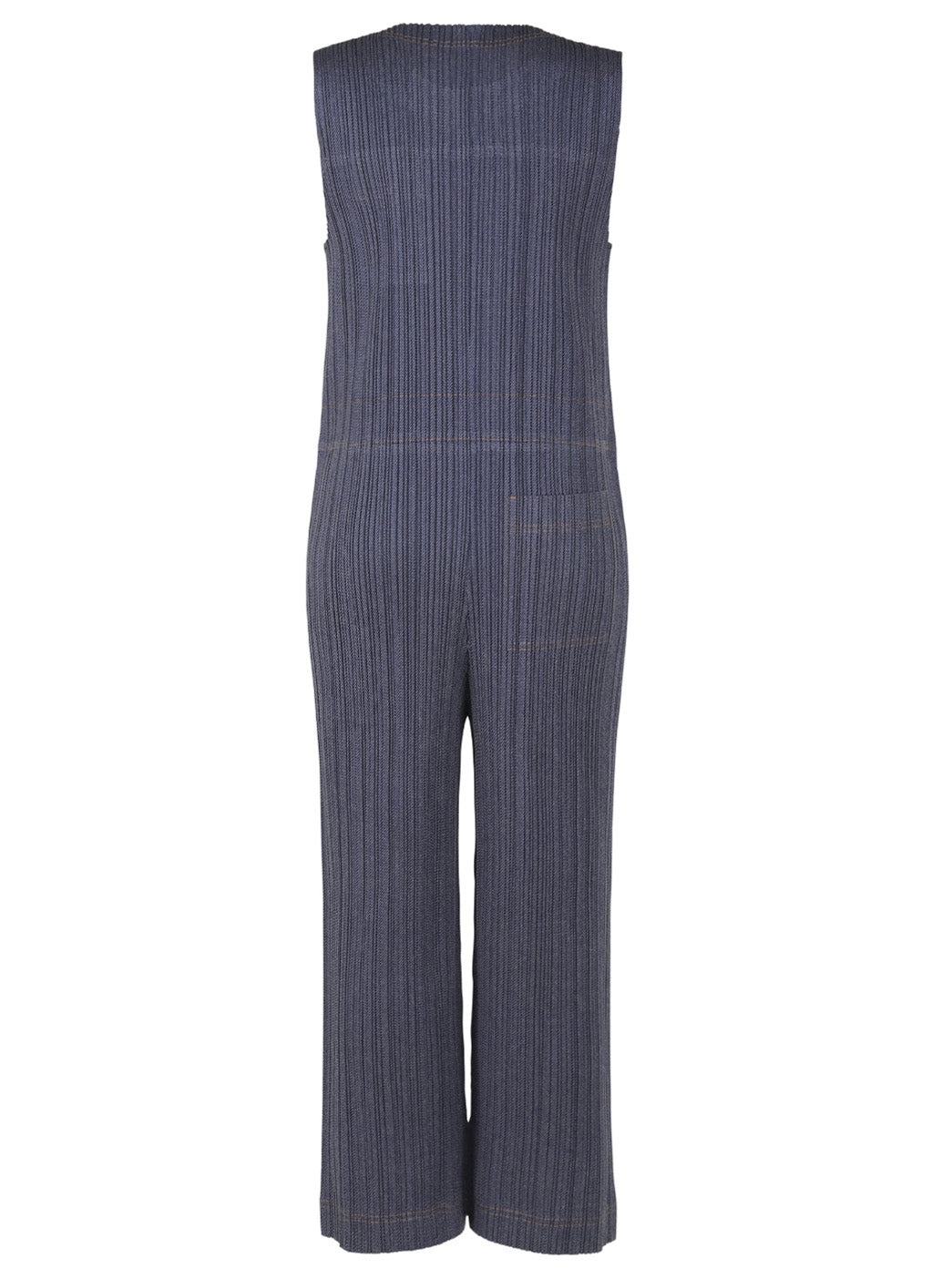 Cotton Denim Jumpsuit in Blue from Pleats Please Issey Miyake