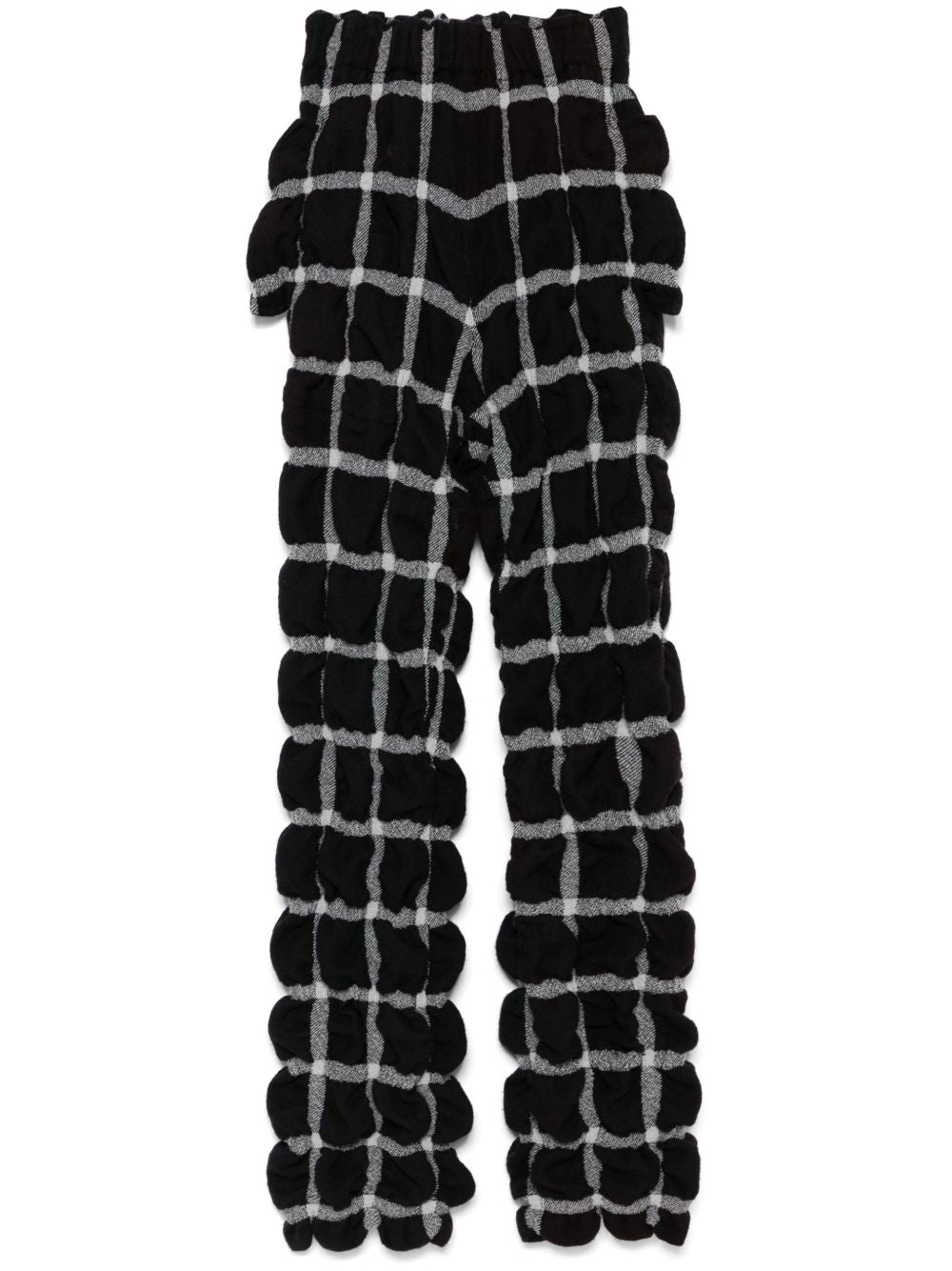 Prism Check Pants in Charcoal from Issey Miyake Mainline