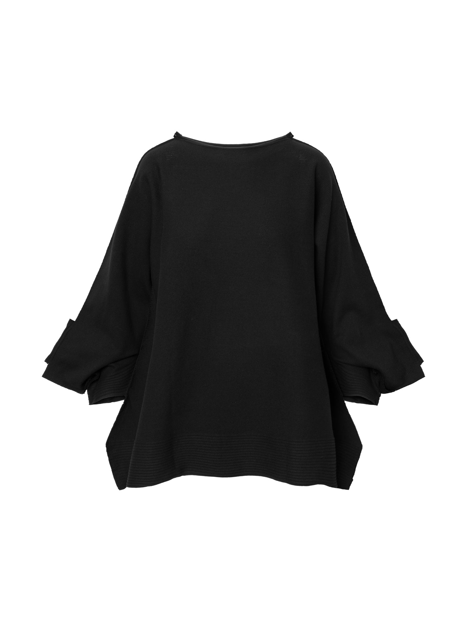 Square Rib AP Top in Black from Issey Miyake