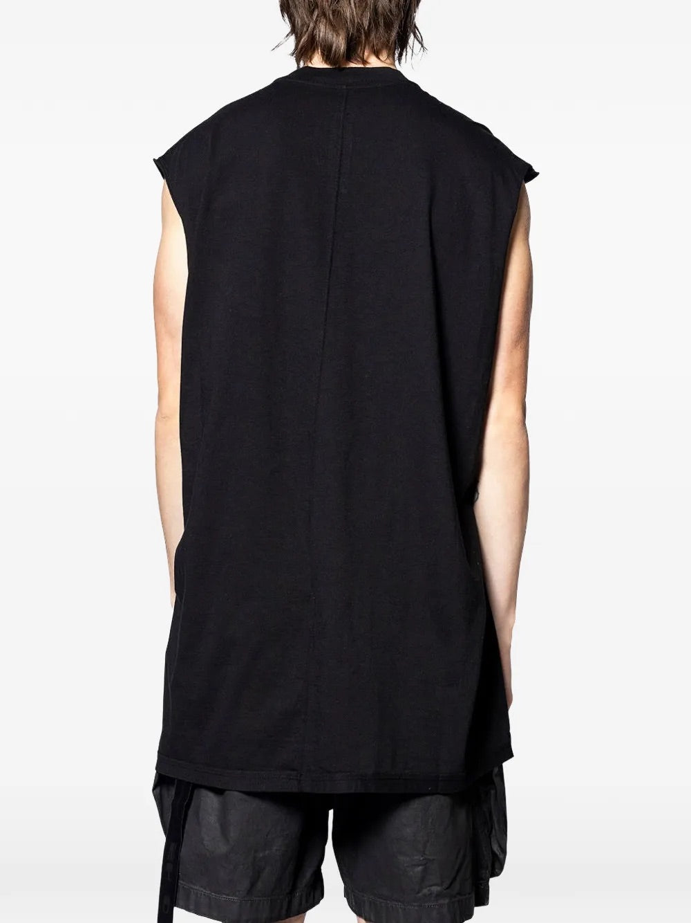 Rick Owens DRKSHDW tarp T-shirt black back view