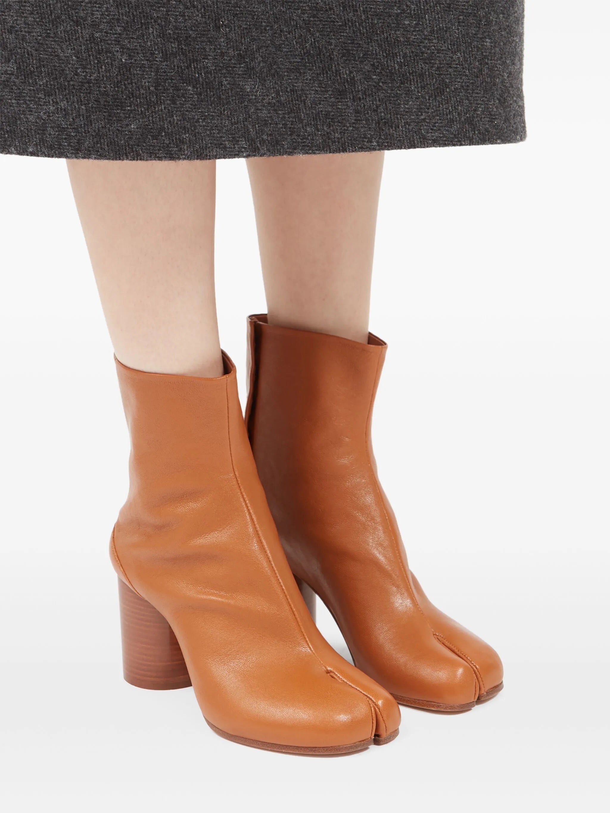 80mm Tabi Boots in Light Brown from Maison Margiela