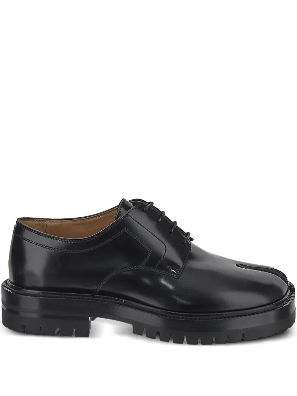 AW25 Womens Tabi County Lace Up - Patent Black-[-Maison Margiela-1