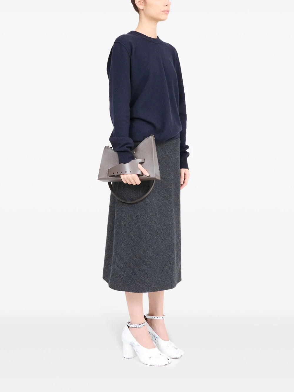 Maison Margiela - Snatched Hobo Small in Elephant Grey