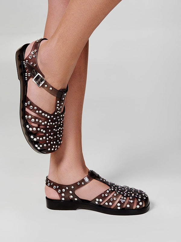 Possession Crystals Sandals in Black from Melissa