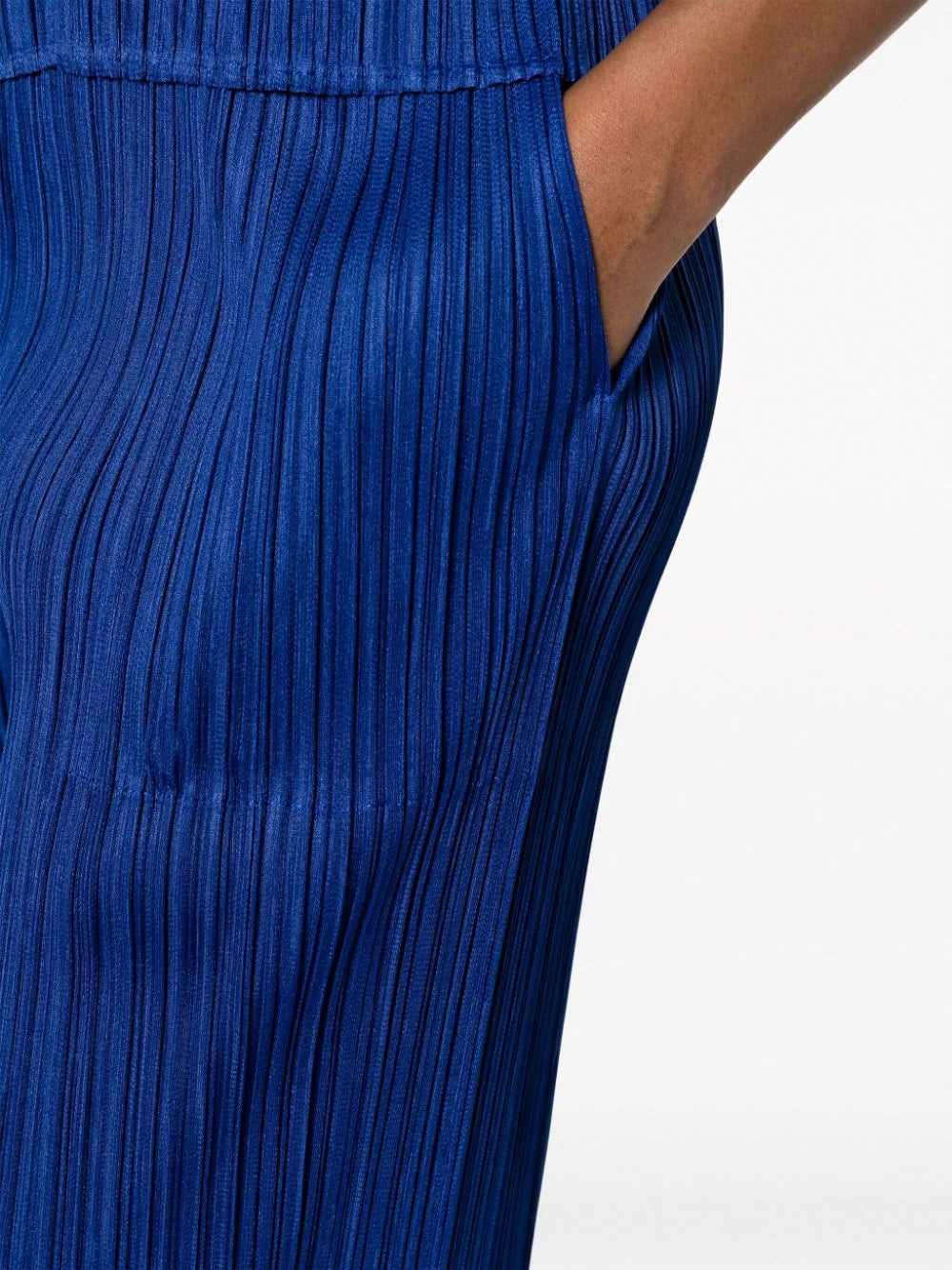 Pleats Please Issey Miyake │ AW23 Pleated Straight Pants in Deep Blue
