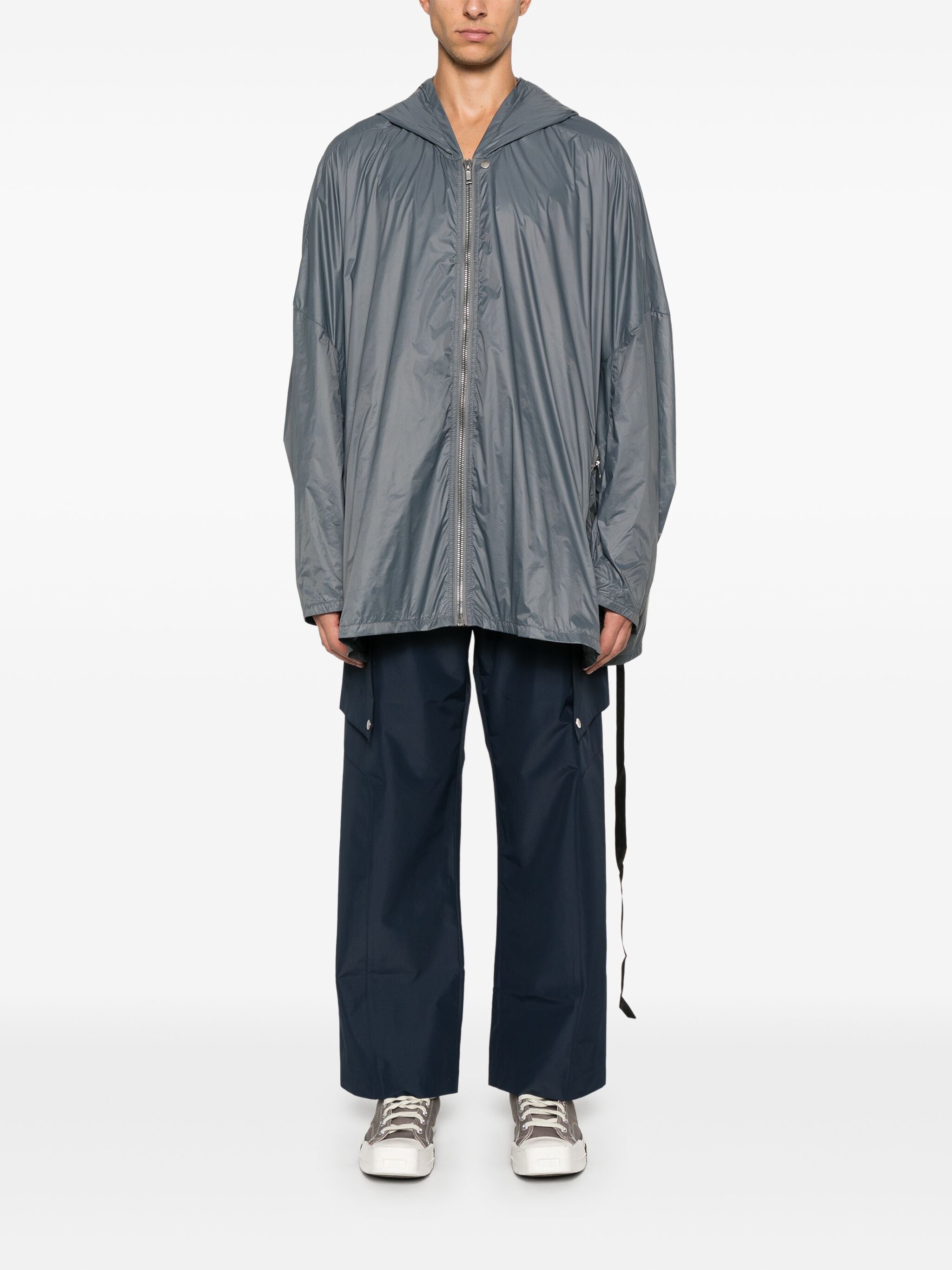 Hooded Peter Jacket in Stone from Rick Owens DRKSHDW