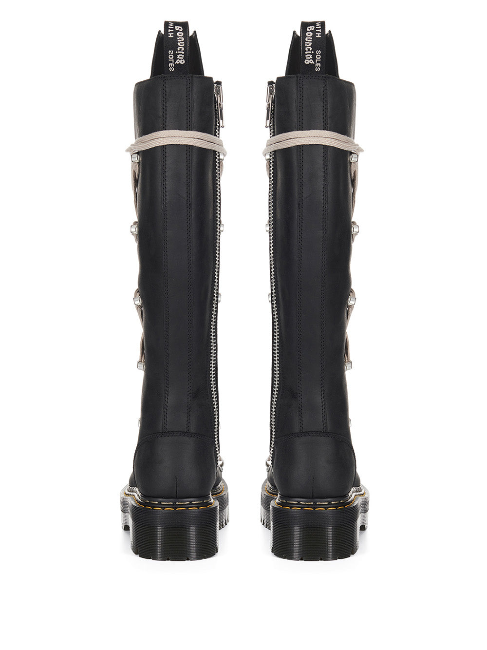 The Pentalace 1B60 – Black Leather Quad Boot-[-Rick Owens DRKSHDW-4