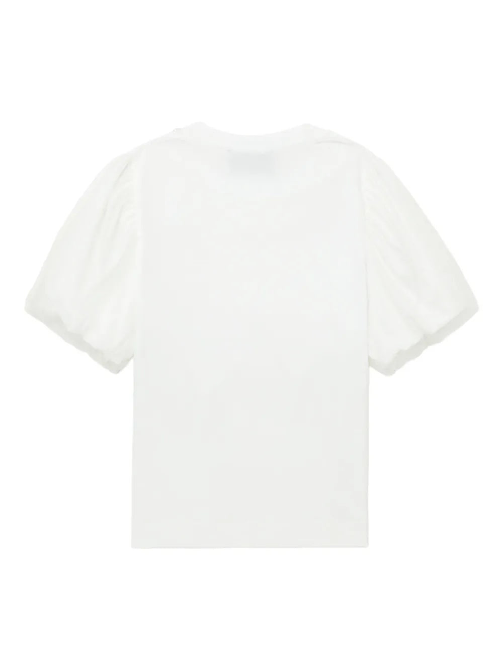 White t-shirt on a white background