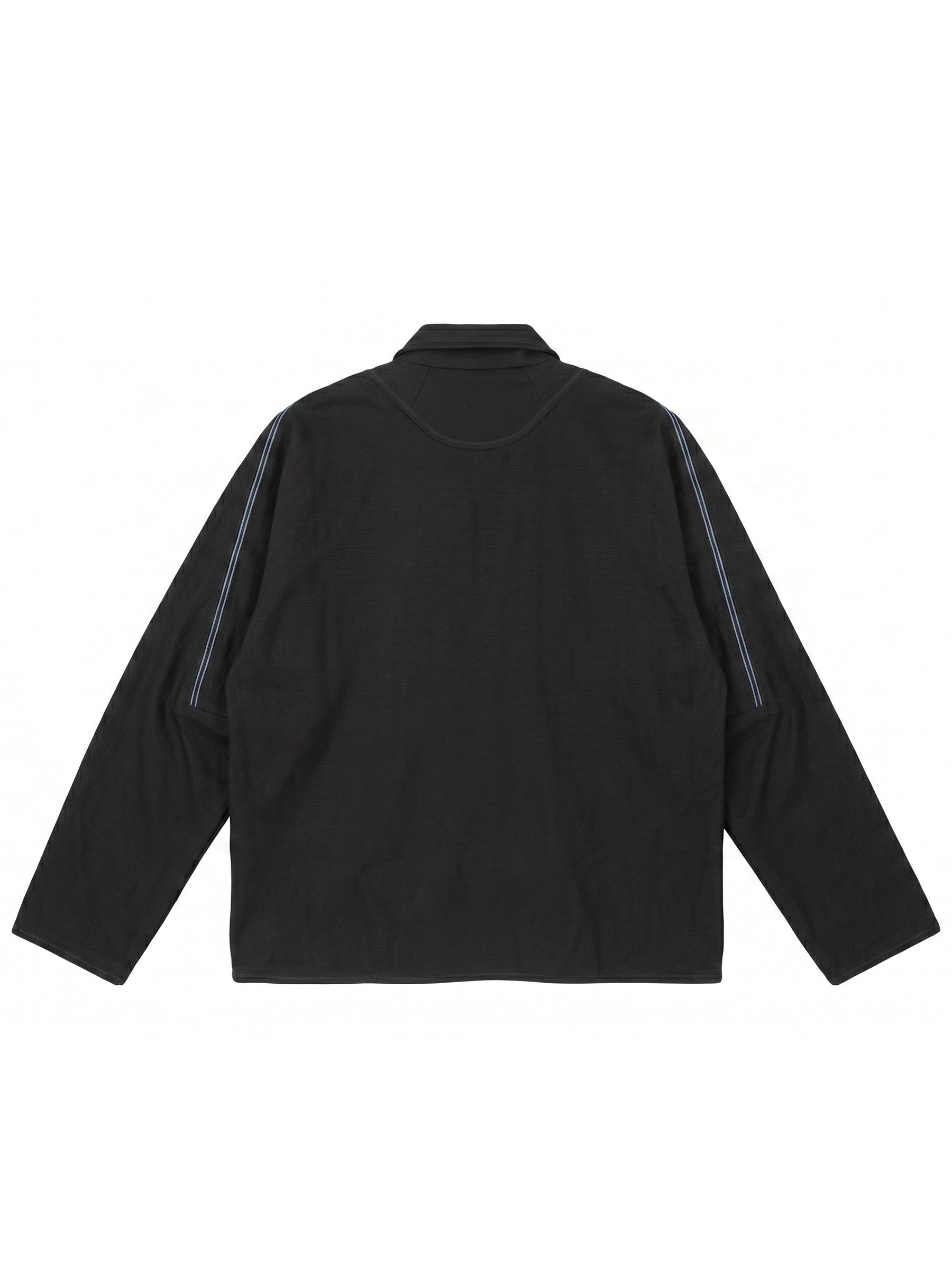 Back view of the Kiko Kostadinov Vig K-Dart Blazer in Space Black.